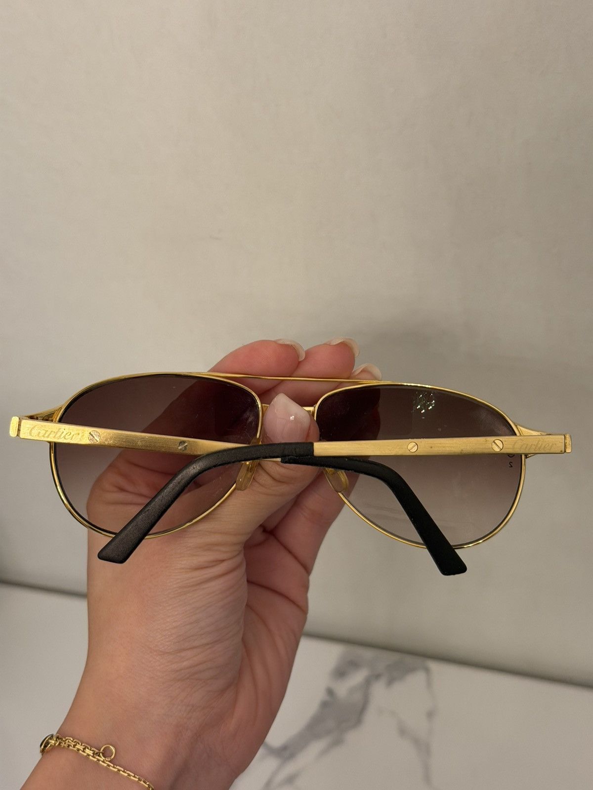 Cartier Cartier Men's Premiere Pilot/Aviator Sunglasses Vintage Size ONE SIZE - 8 Thumbnail