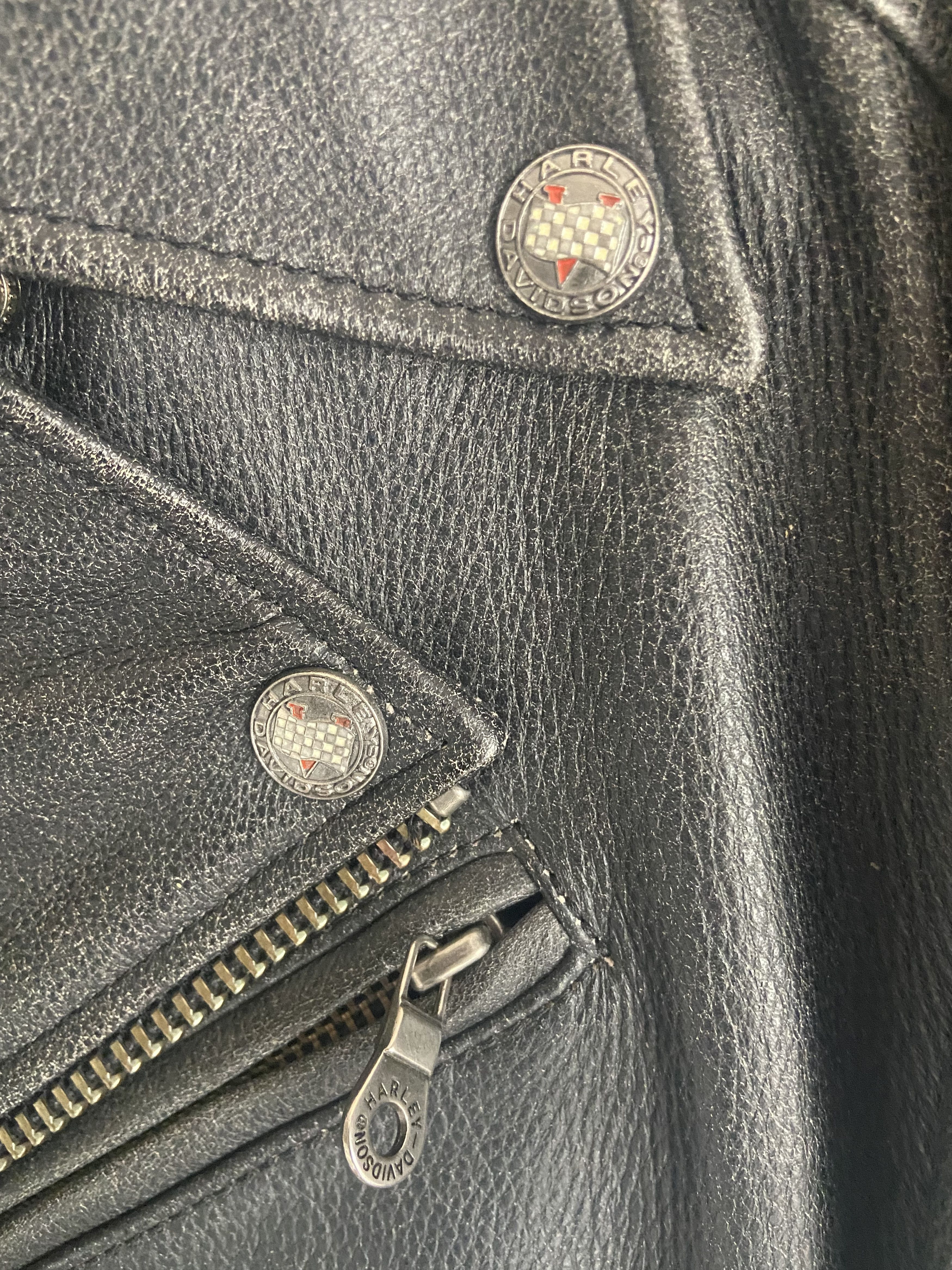 Harley Davidson Harley Davidson Road Hog Leather Motorcycle Jacket Size US S / EU 44-46 / 1 - 7 Thumbnail