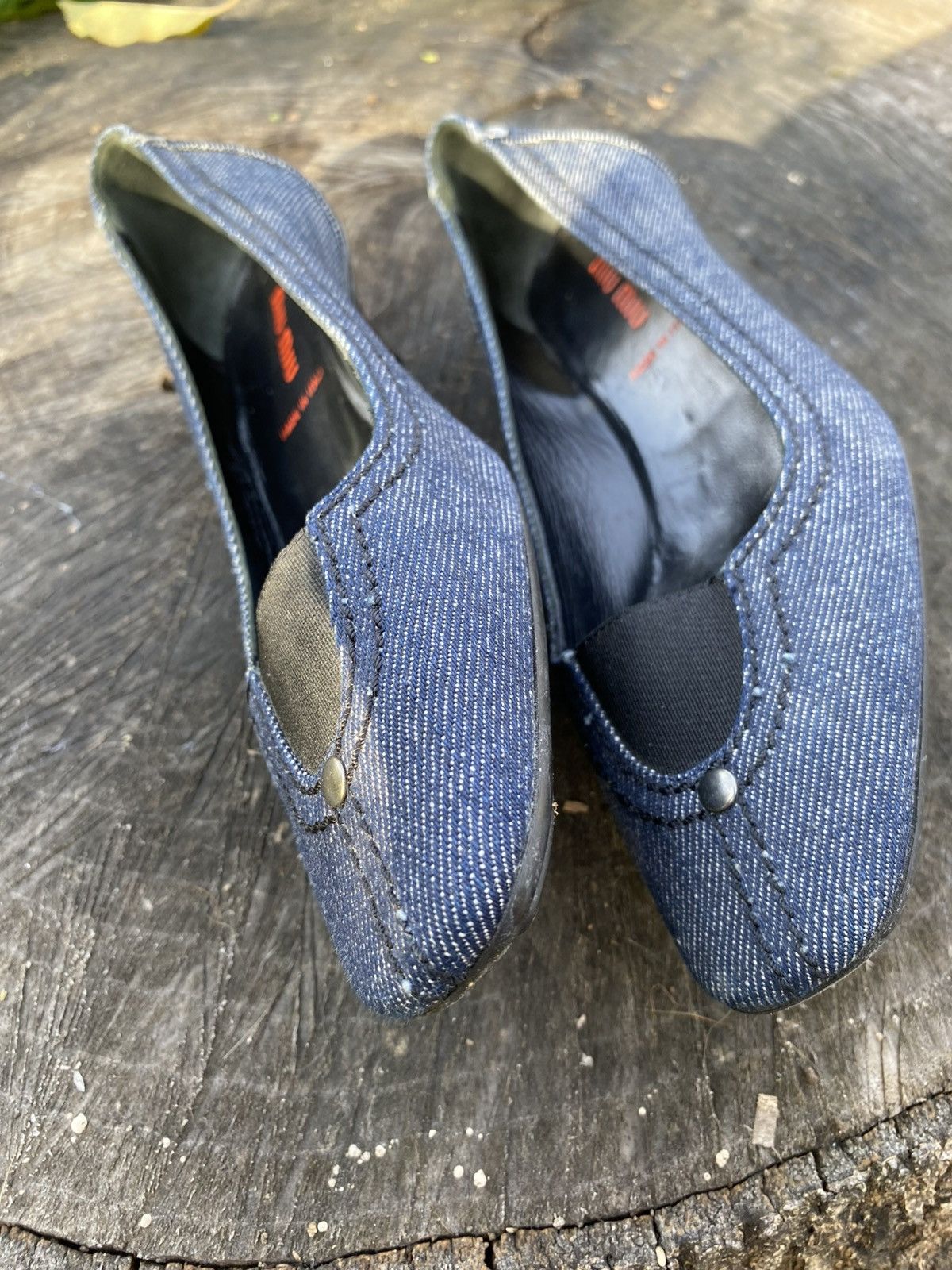 Miu Miu Vintage Miu Miu Denim Low Heel Shoe Size US 5 / IT 35 - 3 Thumbnail