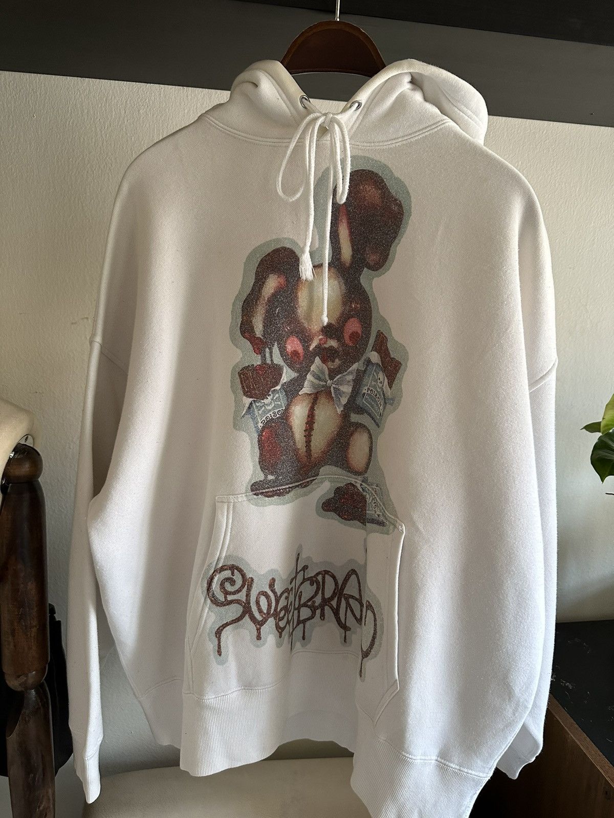 Japanese Brand 1990s MilkBoy Rabbit Sweet Brainy Oversized Hoodie Size US L / EU 52-54 / 3 - 3 Thumbnail
