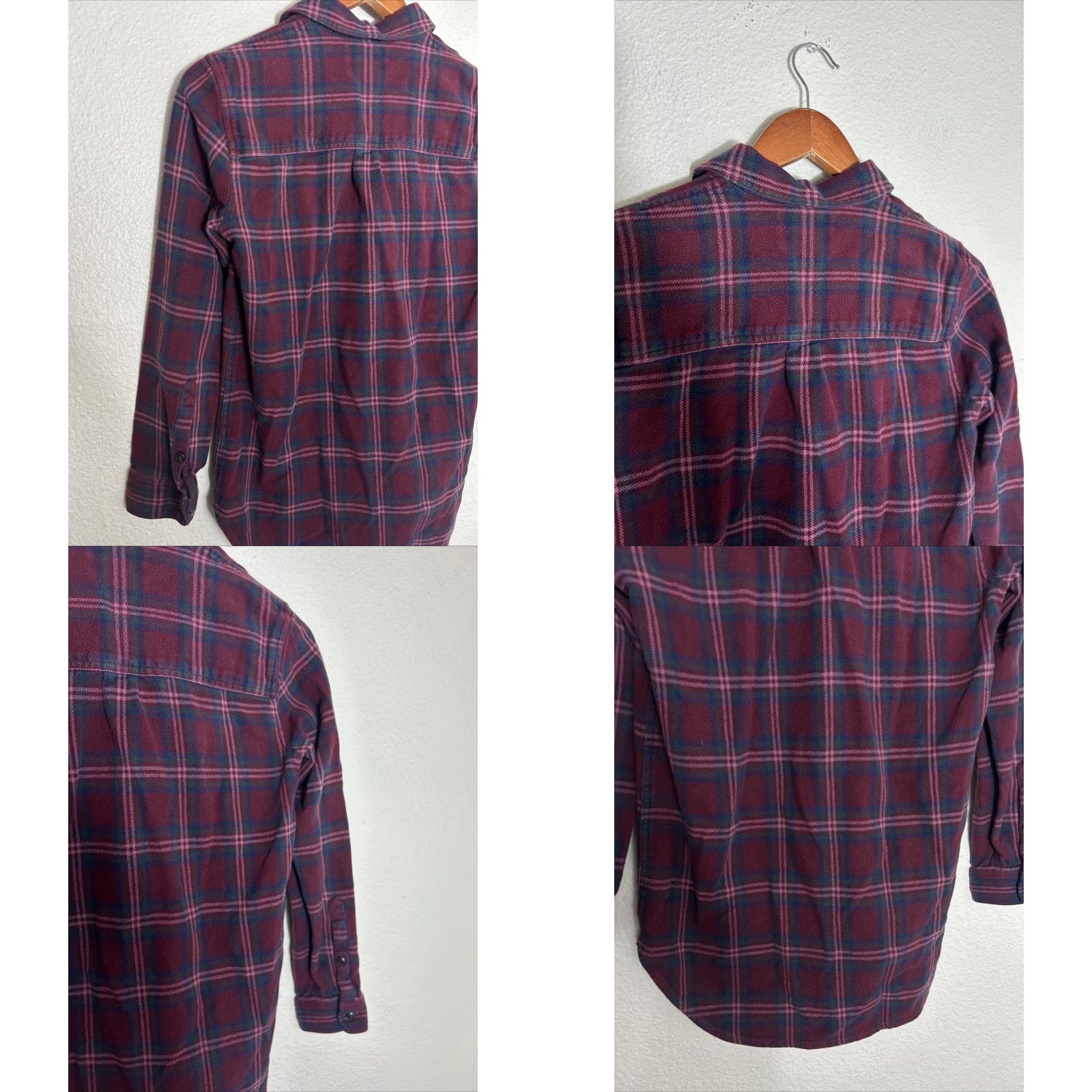 Madewell Madewell Womens Red Flannel Ex-Boyfriend Shirt Plaid Top XS Long Sleeve Button-Up Casual Classic 100% Cotton Womens Regular Size XS Red Flannel Shirt Size XS / US 0-2 / IT 36-38 - 9 Thumbnail