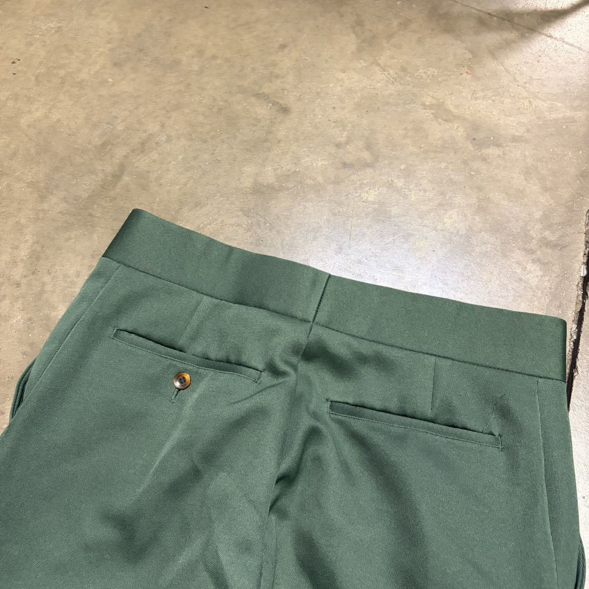 Vintage Vintage Green Bell Bottom Flare Pants Pleated Front Western Size US 31 - 13 Thumbnail