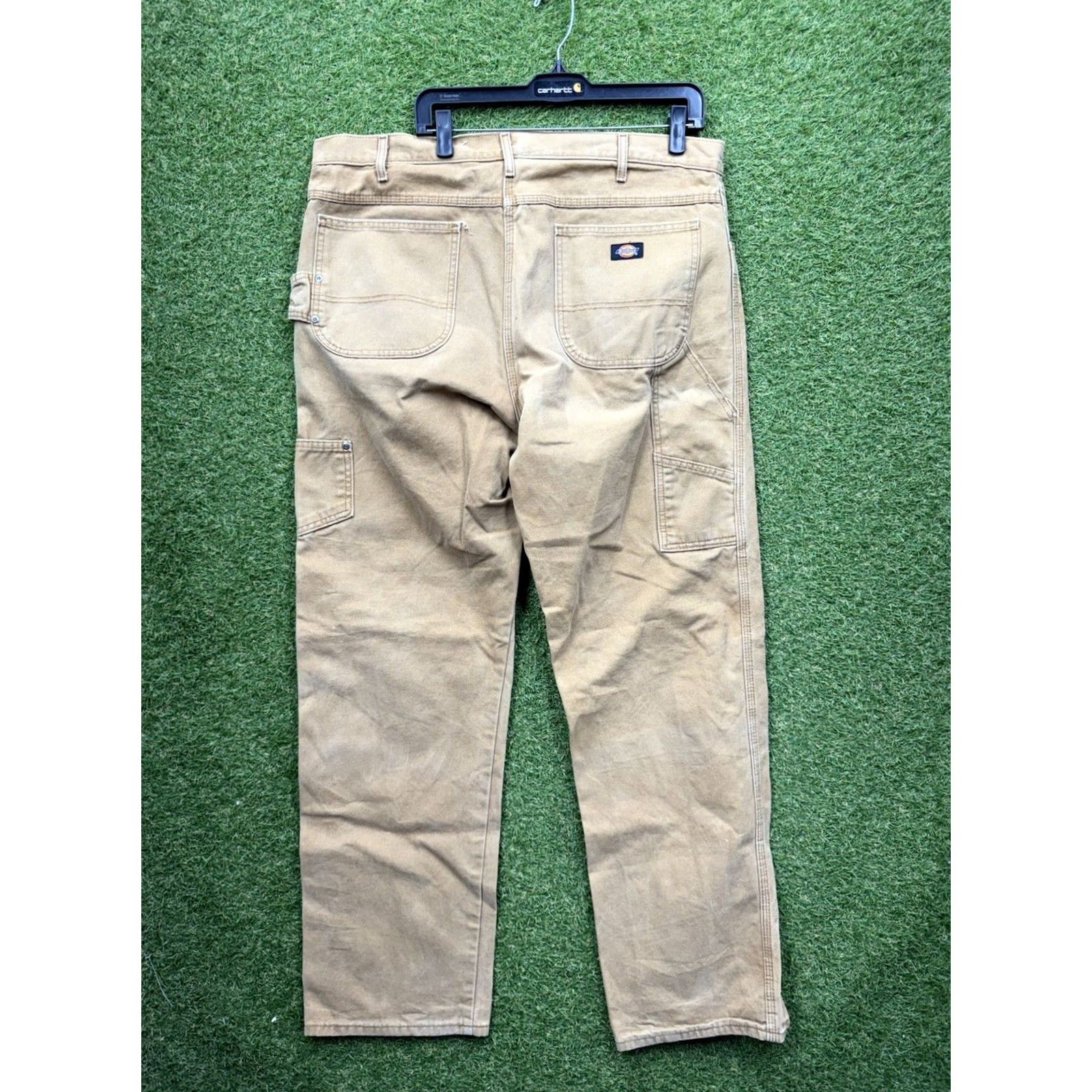 Dickies VINTAGE Dickies 874 Carpenter Pants Mens 38x34 Canvas Beige 5-Pocket Regular Straight Workwear 90s Mens Size US 38 / EU 54 - 6 Thumbnail