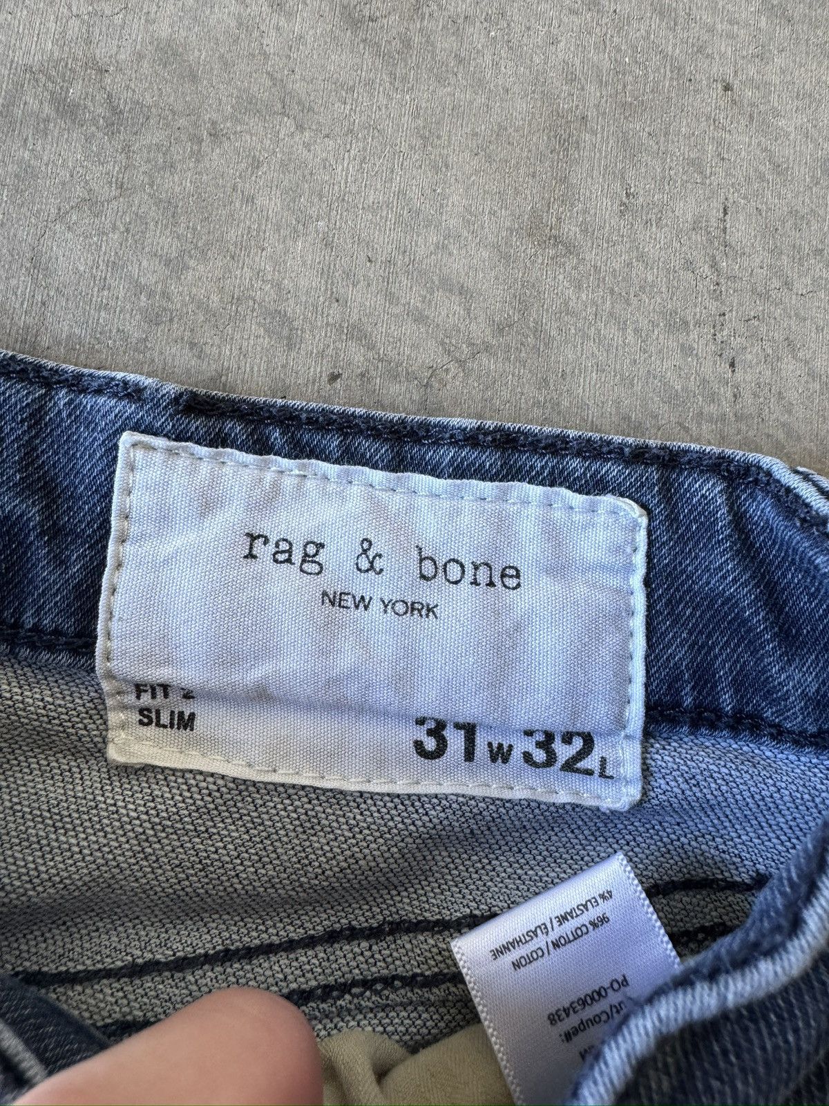 Rag & Bone Rag & Bone Slim Medium Wash USA Denim Jeans Size US 31 - 5 Thumbnail