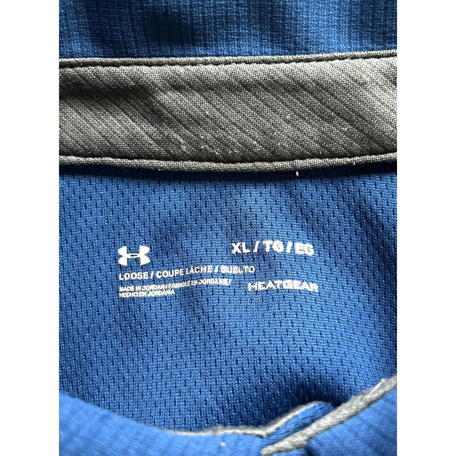 Under Armour Mens Under Armour Golf Polo Shirt Blue Loose Short Sleeve Active sz XL Size US XL / EU 56 / 4 - 4 Thumbnail