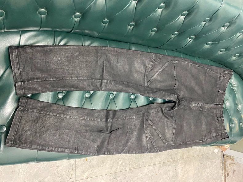 Julius julius size:2 Stylish wax-coated geometric jeans Size US 26 / EU 42 - 2 Thumbnail