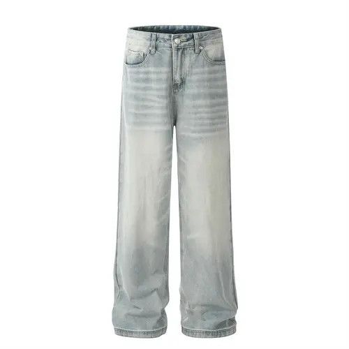 VIBE Men's street ripple washed straight jeans y2k Size US 32 / EU 48 - 7 Thumbnail