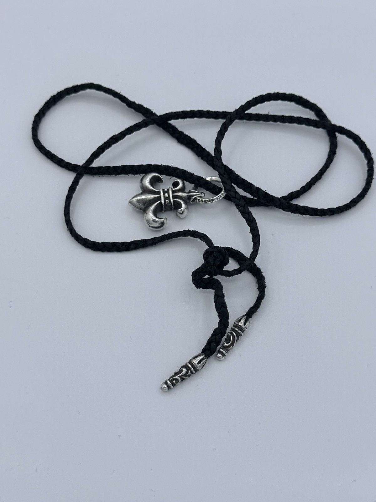 Chrome Hearts Chrome Hearts Leather Fleur de Lis Pendant Necklace Size ONE SIZE - 7 Thumbnail