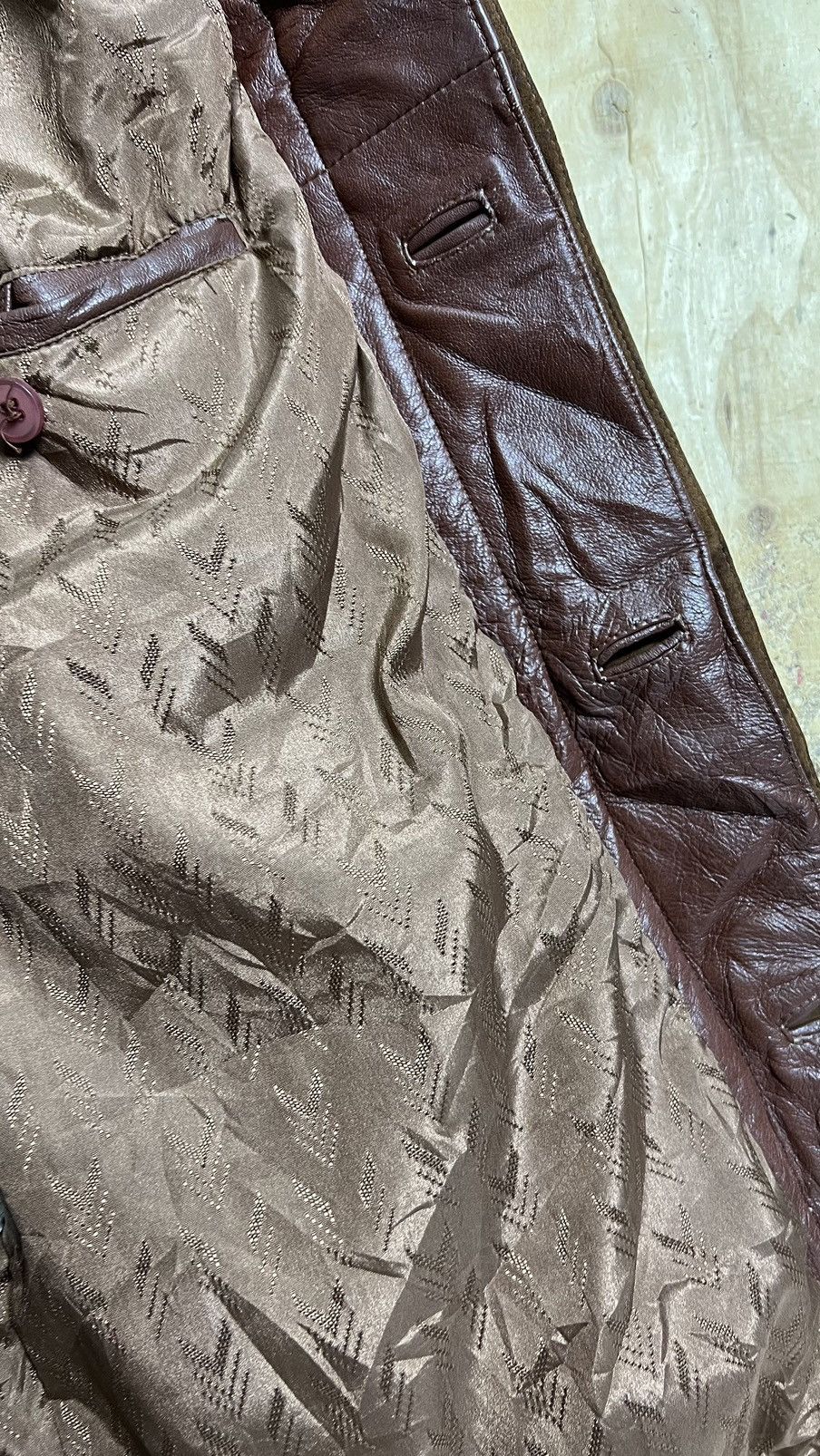 Japanese Brand Serra Jacket Leather Size US L / EU 52-54 / 3 - 3 Thumbnail
