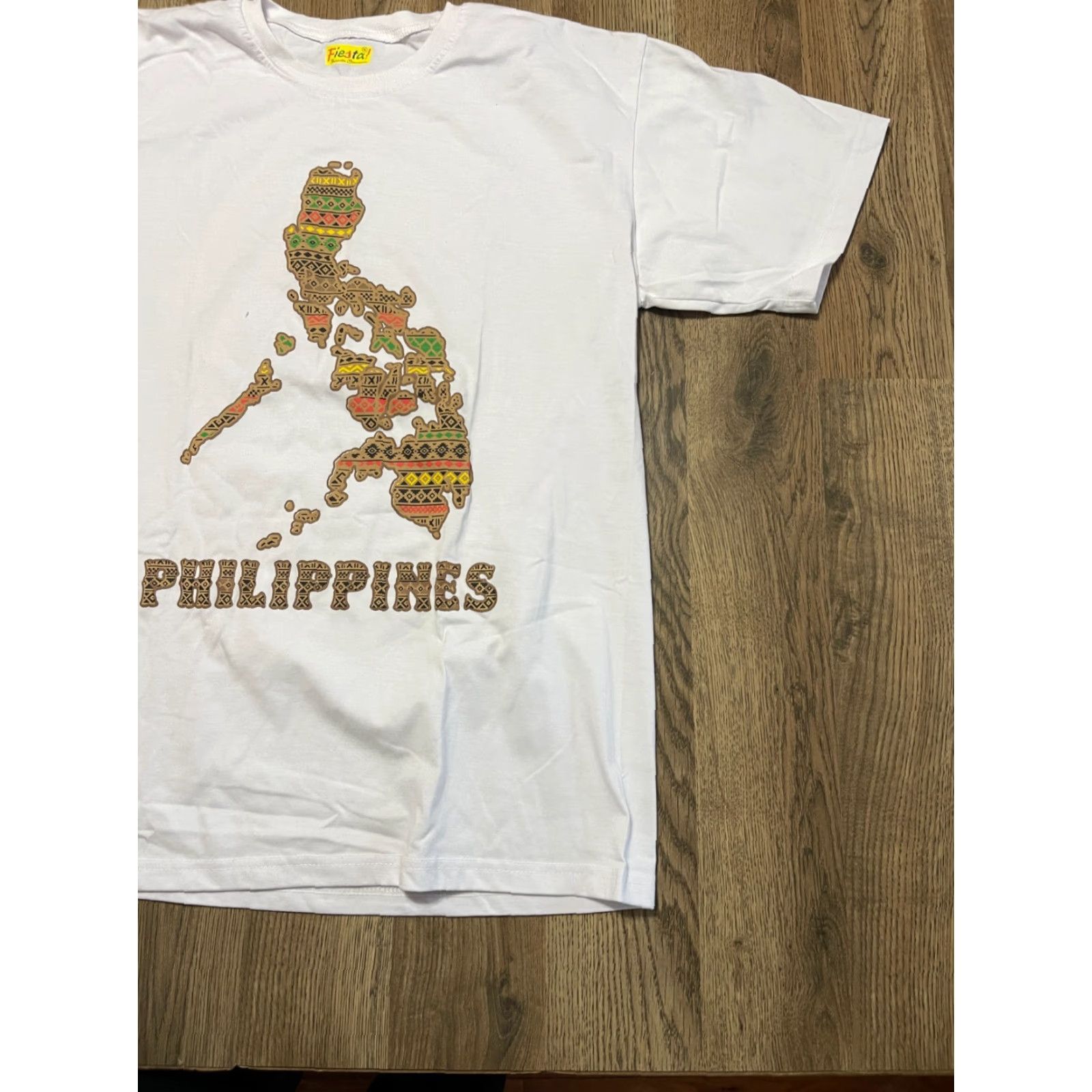 Vintage Fiesta Shirt Men White Philippines Map Mabuhay Pinoy Crew Neck Short Sleeve XL Regular Vintage: No Size US XL / EU 56 / 4 - 4 Thumbnail