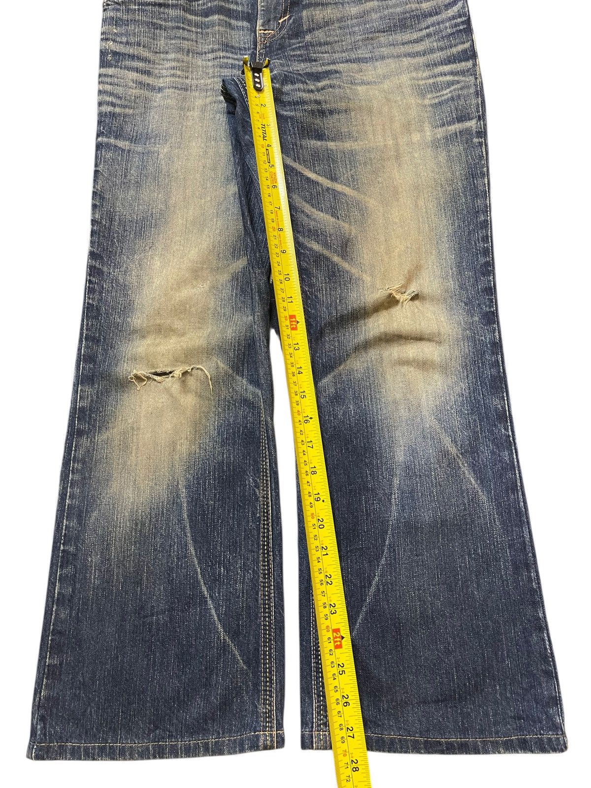 Edwin Edwin XV Exclusive Vintage Mud Wash Clawmark Wide Leg Jeans Size US 32 / EU 48 - 14 Thumbnail