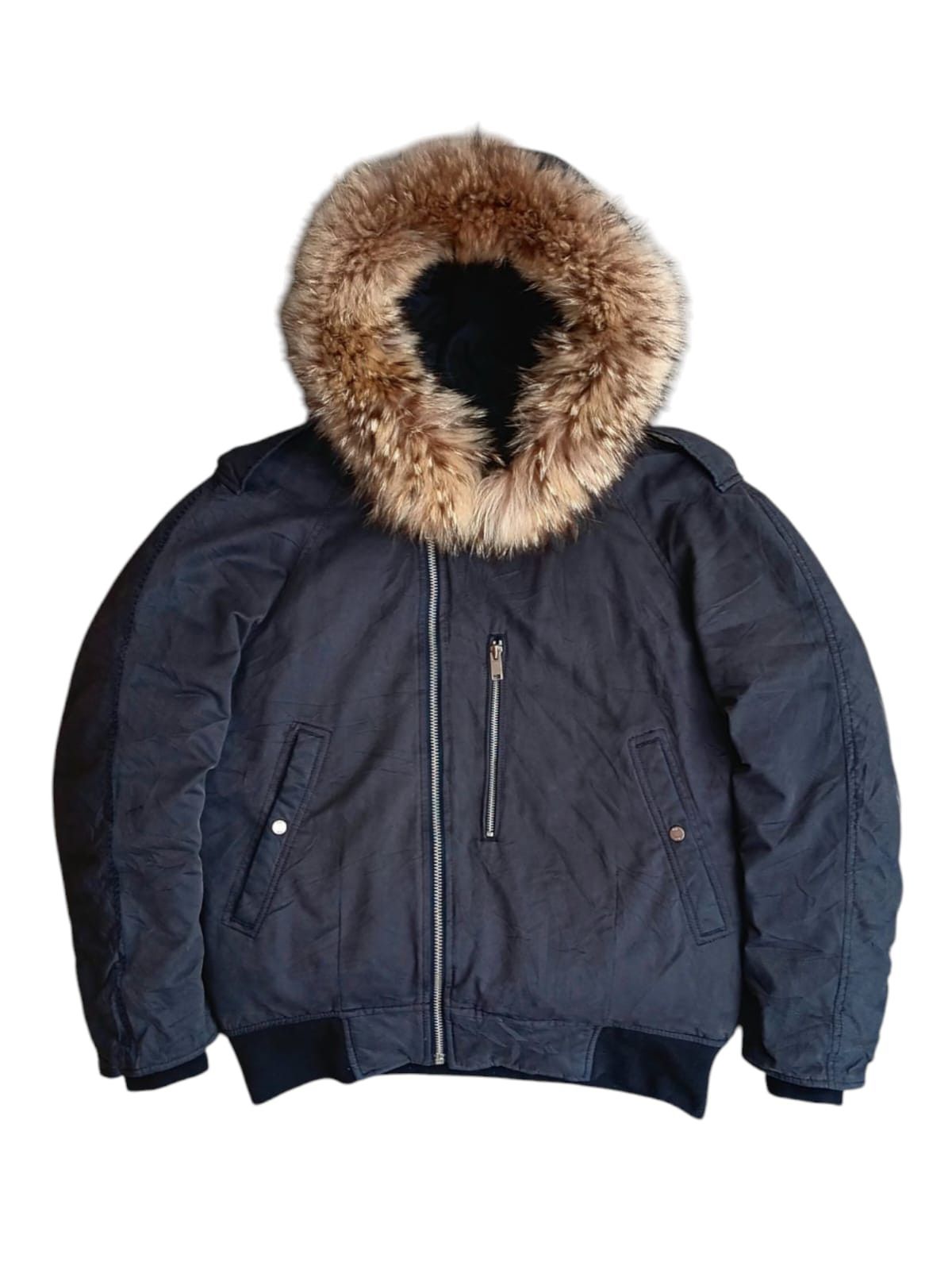 If Six Was Nine Plac fur raccon down puffer jacket L.G.B style Size US M / EU 48-50 / 2 - 2 Thumbnail