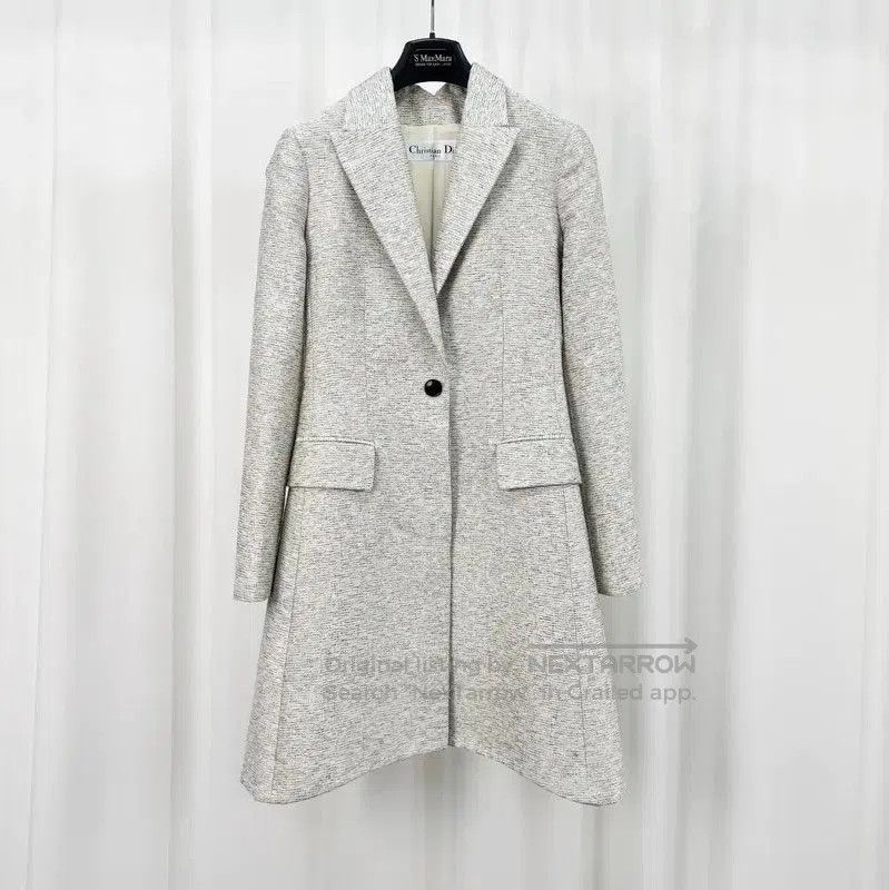 Dior Dior Wool Blend Women's Coat in Light Gray . Size XS / US 0-2 / IT 36-38 - 1 Thumbnail