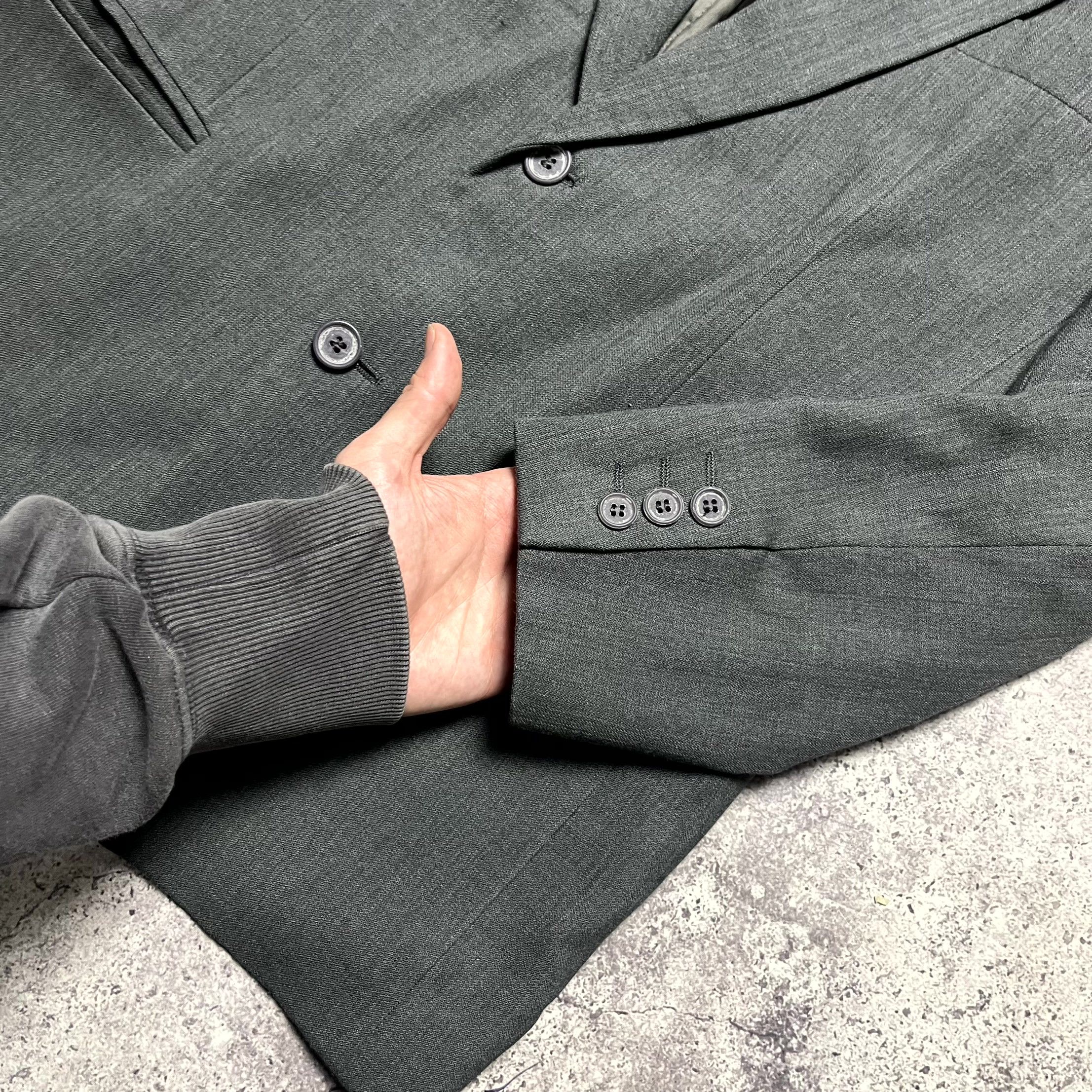 Emporio Armani Vintage Emporio Armani Classic Gray Blazer Size 46 Size 46R - 7 Thumbnail
