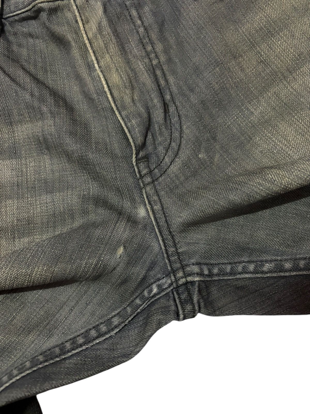 Japanese Brand Vtg Back Number Japan Faded Distressed Jeans Size US 31 - 6 Thumbnail