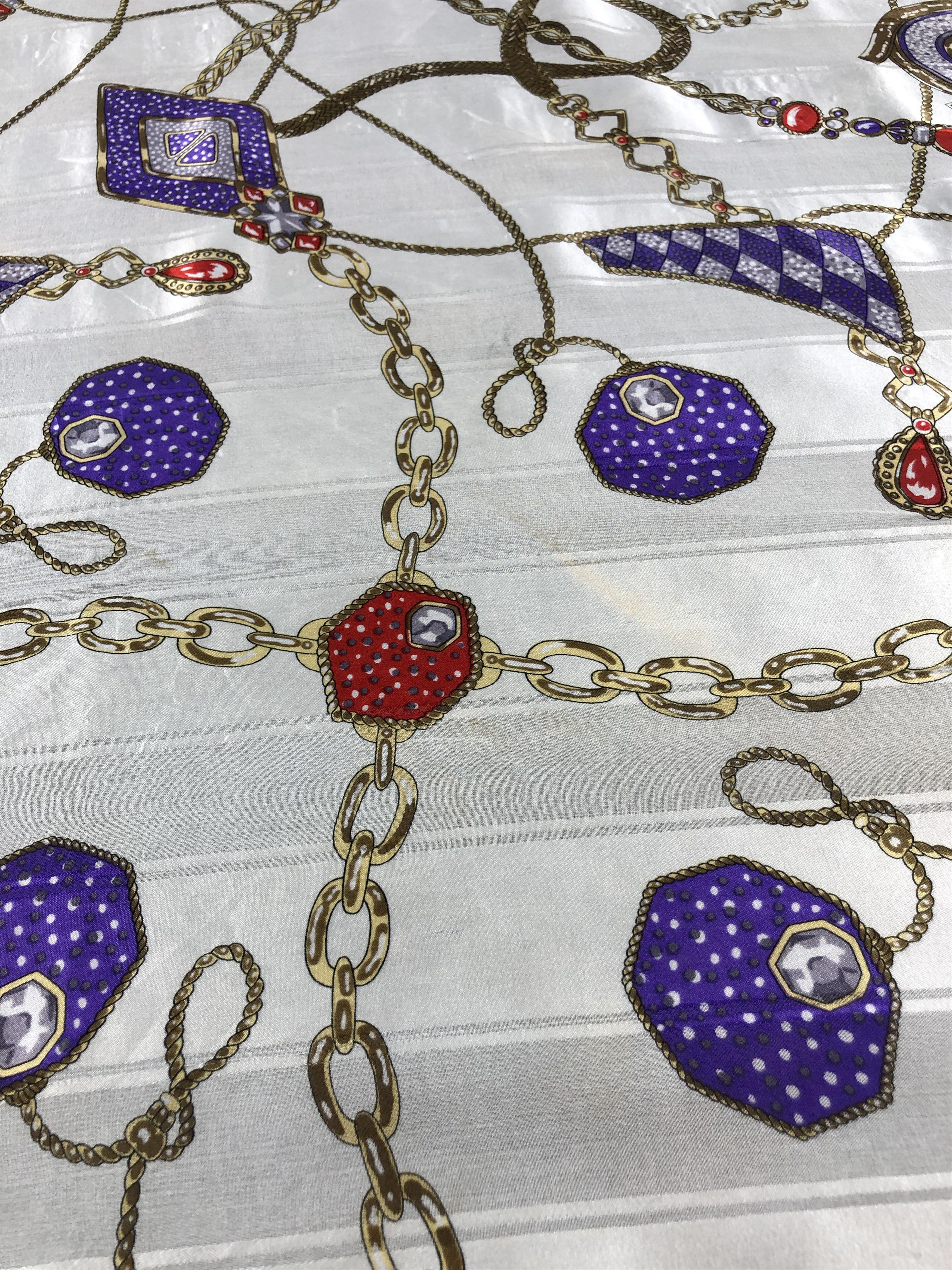 Louis Feraud Vintage Louis Feraud Luxury Jewelry Silk Scarf M385 Size ONE SIZE - 9 Thumbnail