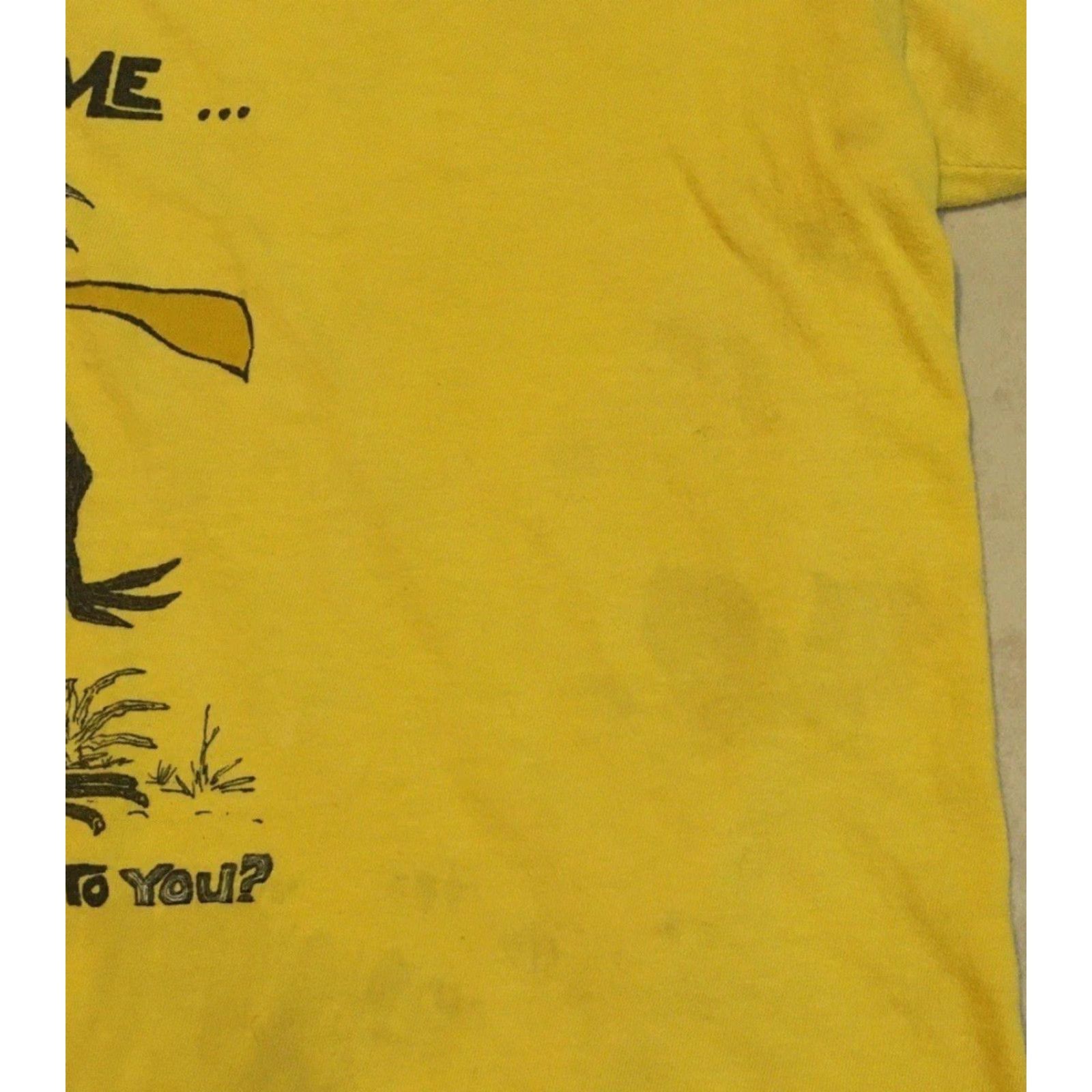 Vintage Vtg 70s Trust Me Would I Lie To You Faded Distress Shirt L Funny Joke Grunge 80s Shirt Mens Yellow Size US L / EU 52-54 / 3 - 7 Thumbnail
