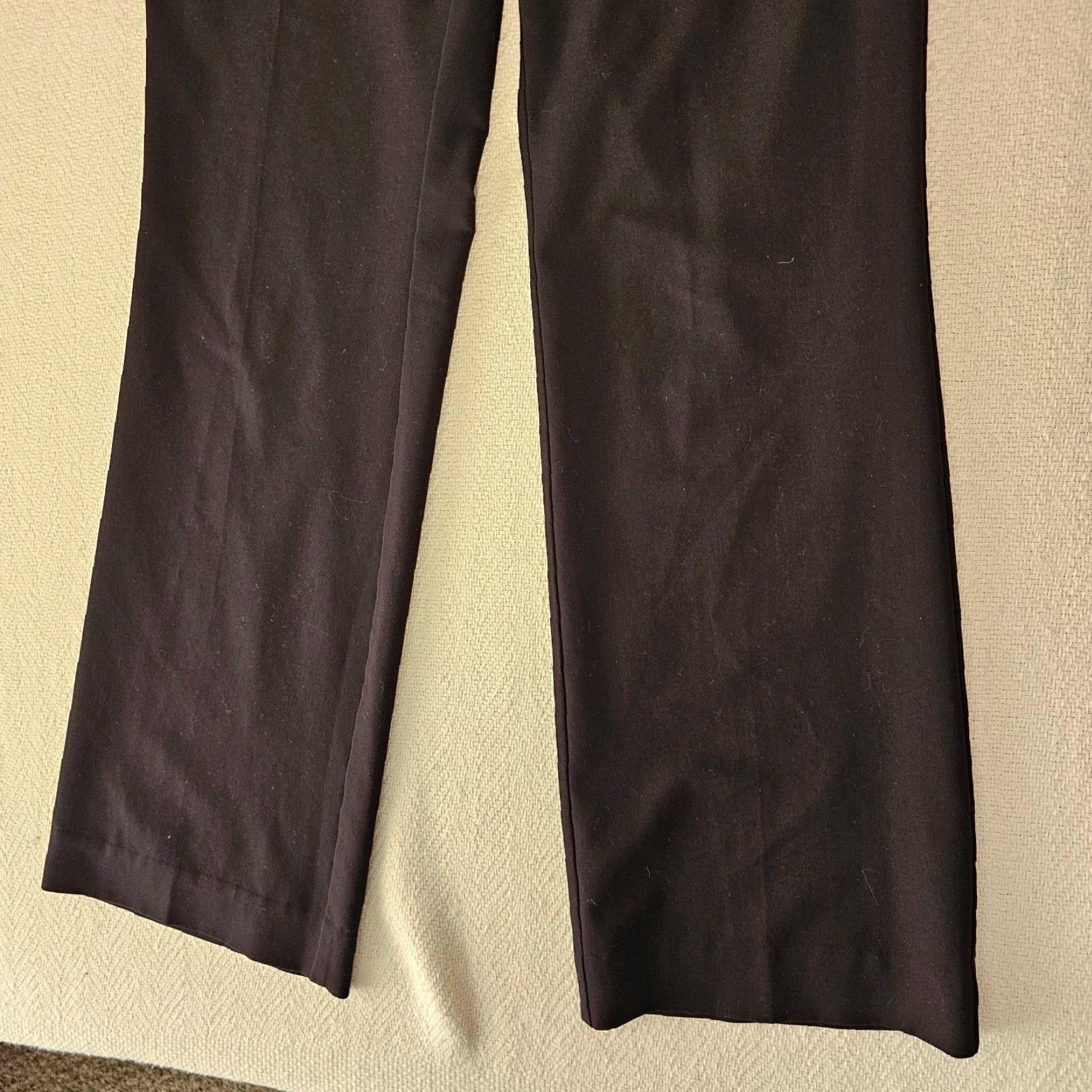 Worthington Worthington Womens Dress Pants 8 Black Curvy Straight Leg Mid Rise Trousers Size 30" / US 8 / IT 44 - 2 Thumbnail