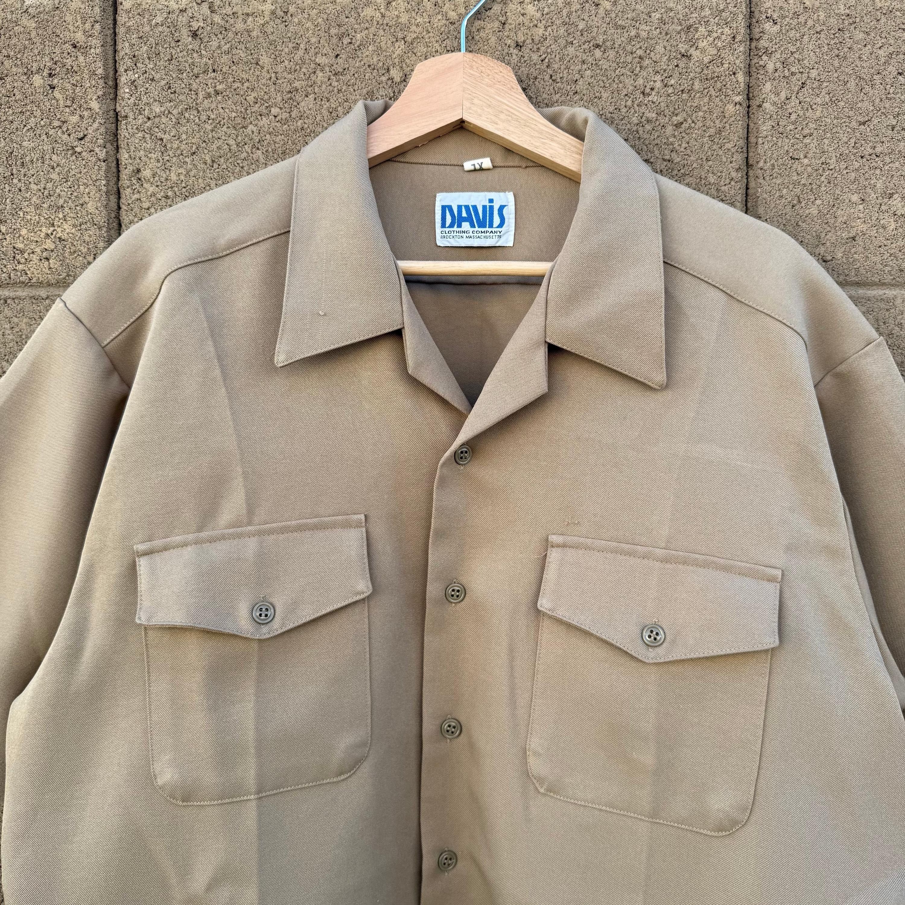 Vintage 80's US Military Khaki Short Sleeve Button Down Shirt Size US XL / EU 56 / 4 - 2 Thumbnail