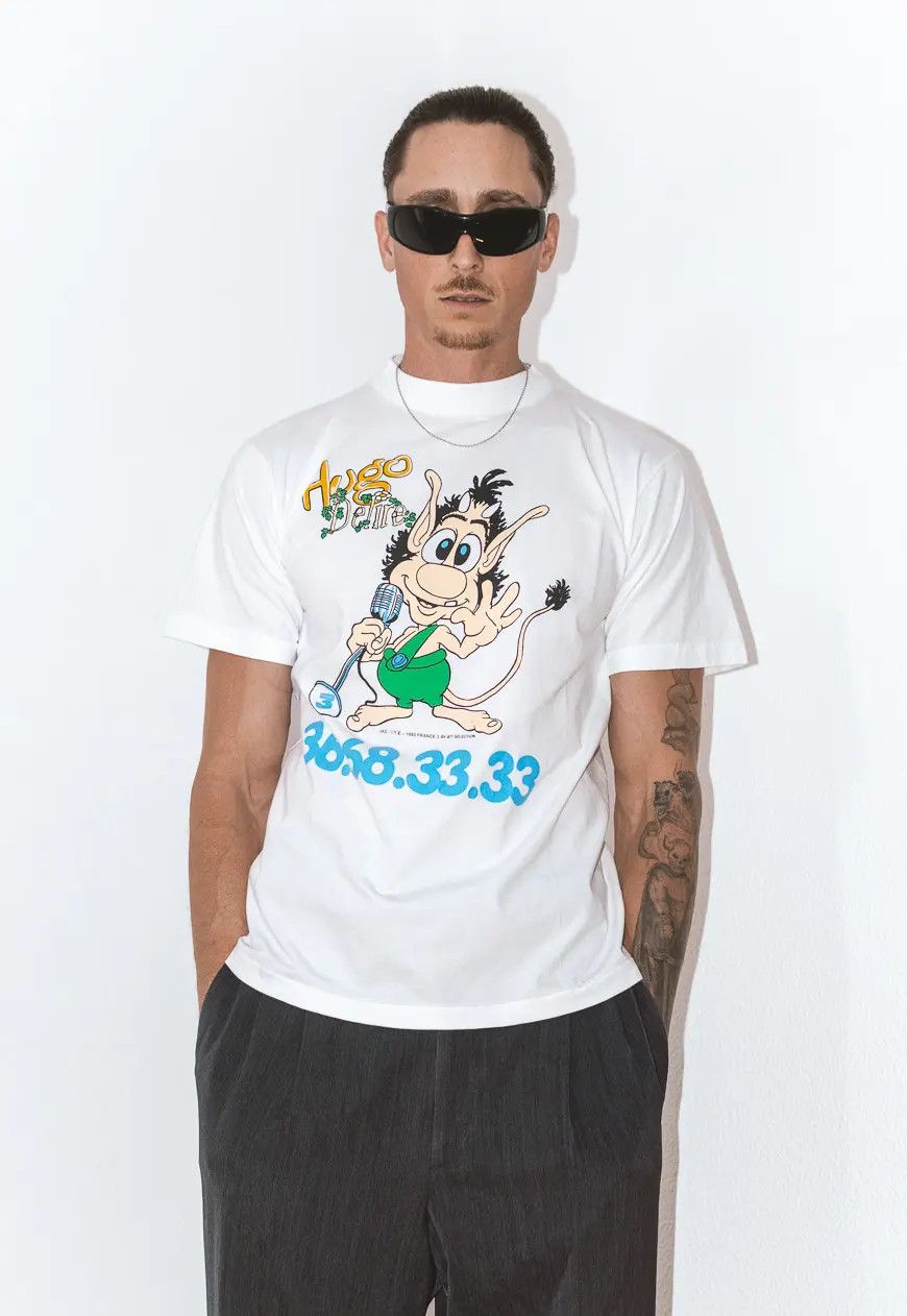 Band Tees × Vintage 1993 Hugo Délire Interactive Game Show Graphic T-Shirt Size M / US 6-8 / IT 42-44 - 1 Thumbnail