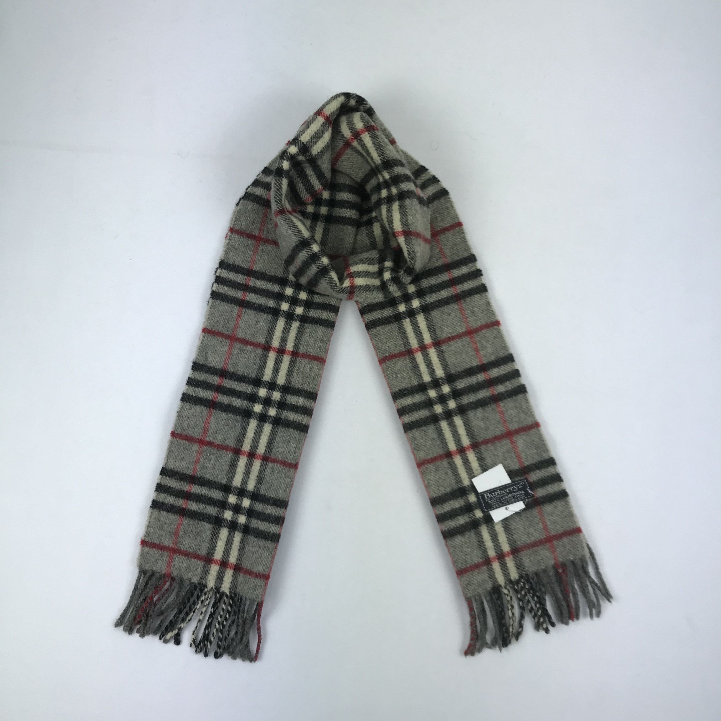 Burberry × Vintage Vintage Burberry Scarf Muffler Wool Cashmere Scarves Size ONE SIZE - 1 Thumbnail