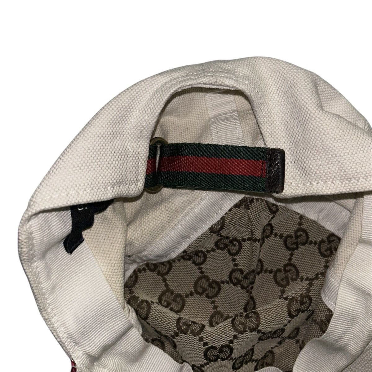 Gucci Gucci 2000s Tom Ford Era Linen Script Cap - Off-White Size ONE SIZE - 6 Thumbnail