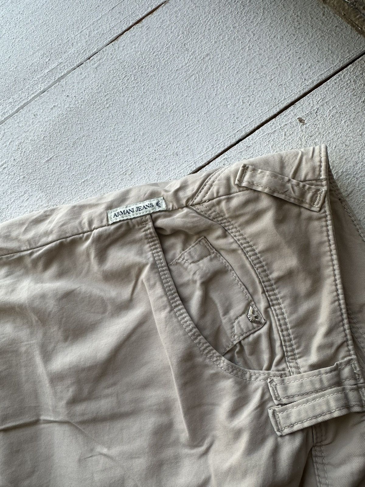 Armani 🚨 Armani Regular LUXURY OLD MONEY relax BEIGE Womens Size 29" - 10 Thumbnail