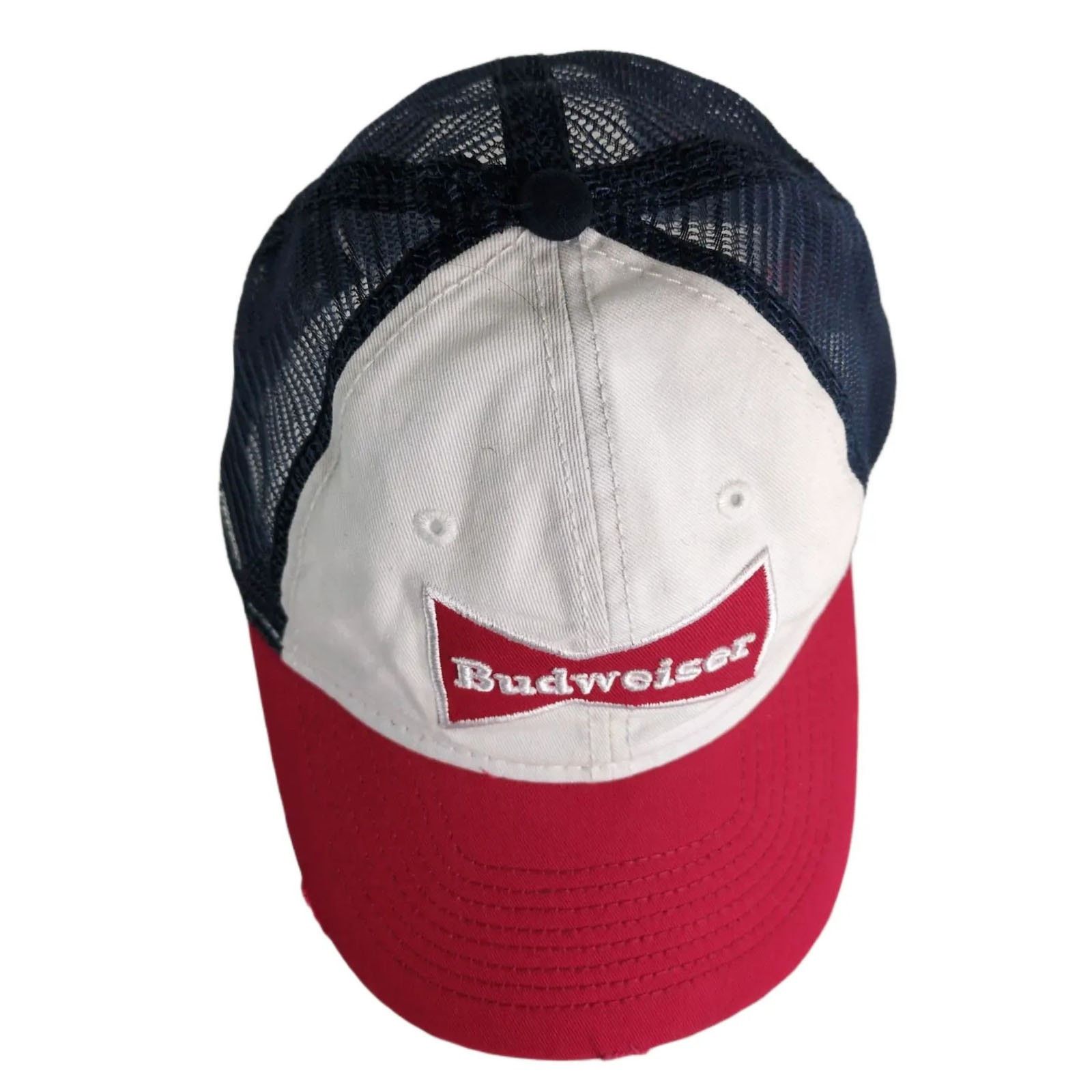 Vintage Anheuser-Busch BUDWEISER Beer Trucker Mesh Baseball Hat Size ONE SIZE - 2 Thumbnail