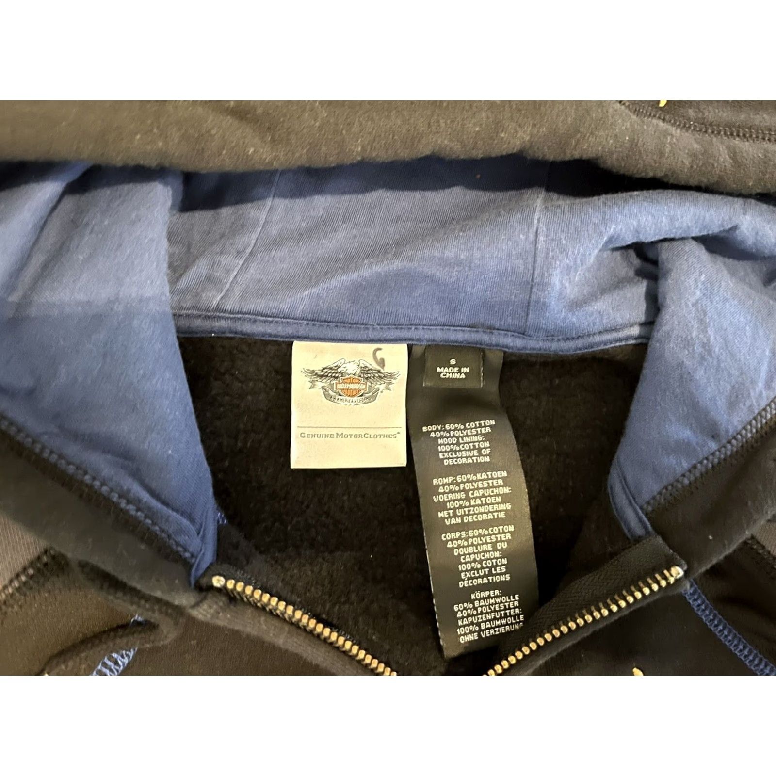 Harley Davidson Harley-Davidson Black Full Zip Hoodie Sweater 115 Years Eagle Size Small Womens Hoodie Zip Black 115 Years Harley-Davidson Shirt? Size S / US 4 / IT 40 - 3 Thumbnail