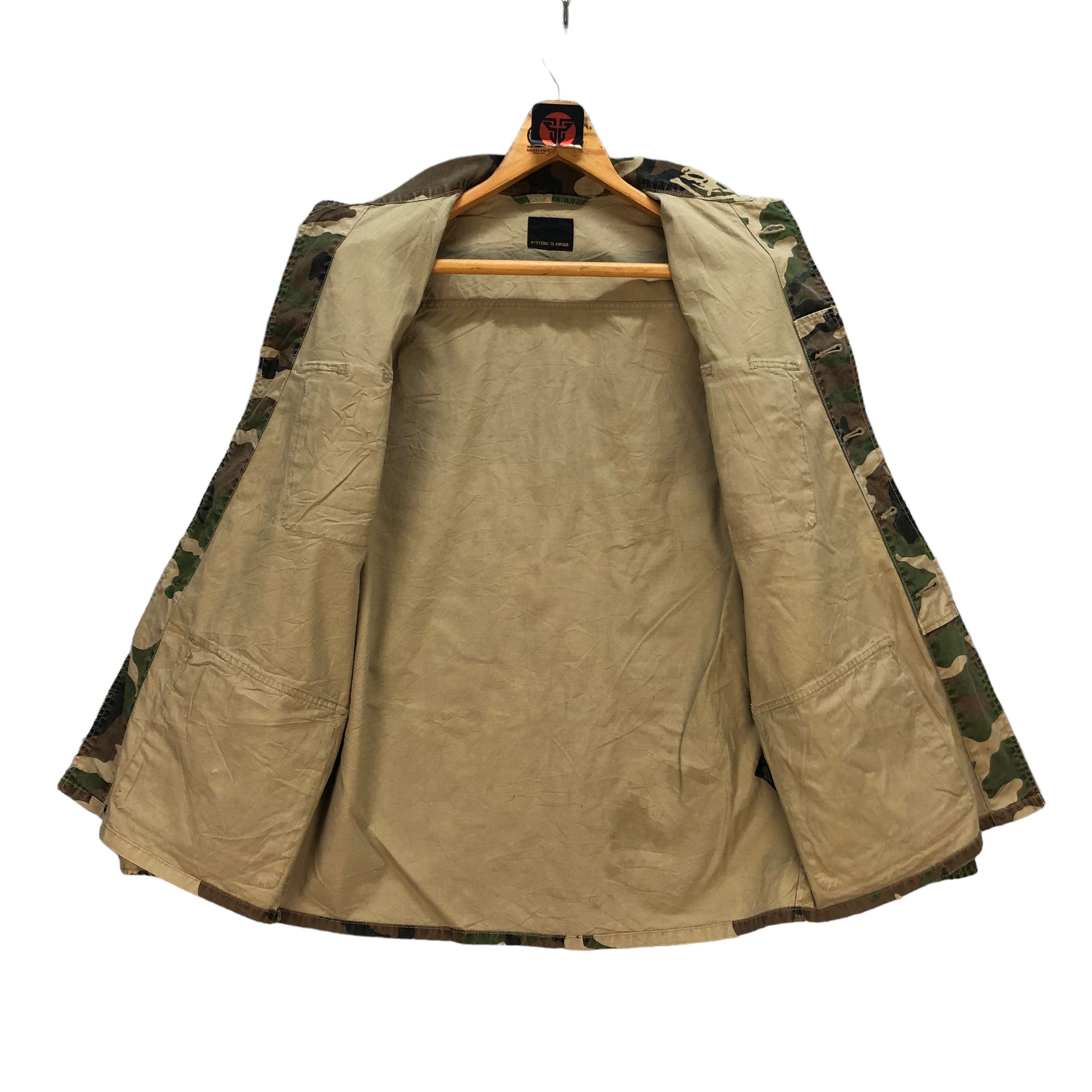 Hysteric Glamour HYSTERIC GLAMOUR BAG BIG LOGO CAMO FIELD JACKET #7340-130 Size US L / EU 52-54 / 3 - 6 Thumbnail