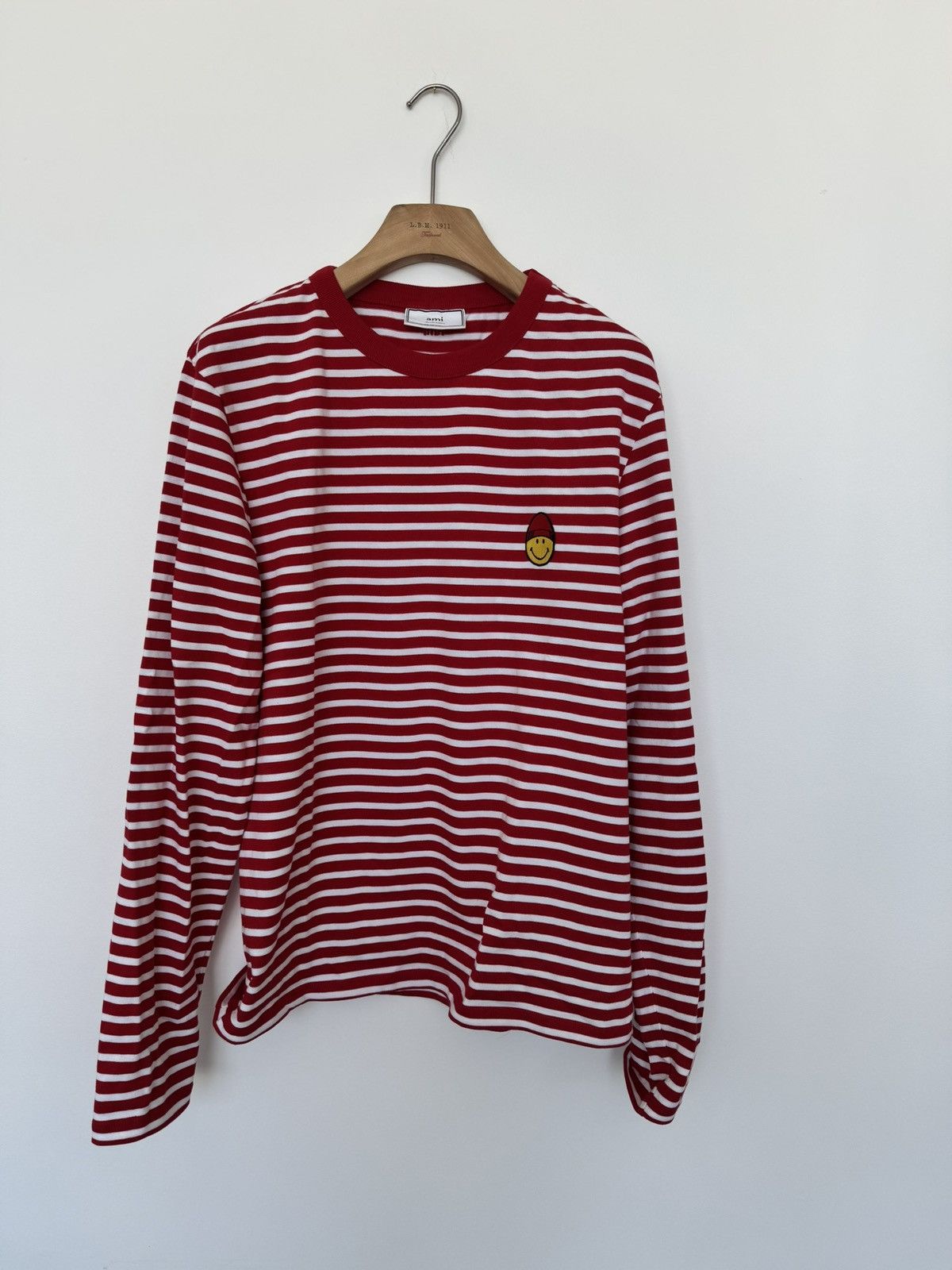 AMI Never worn red stripe Ami long sleeve Size US L / EU 52-54 / 3 - 3 Thumbnail