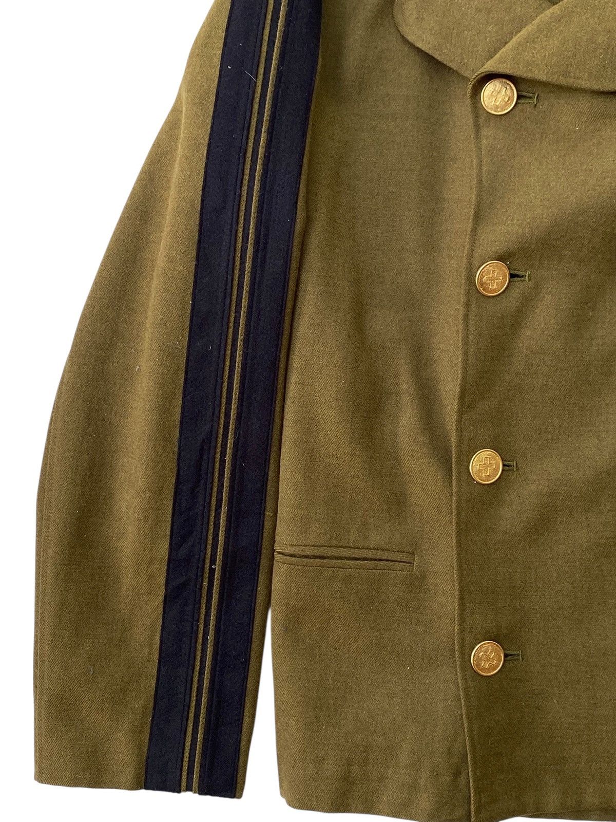 Jean Paul Gaultier Jean Paul Gaultier Archive FW89 Military Pea Coat Striped Size US M / EU 48-50 / 2 - 7 Thumbnail