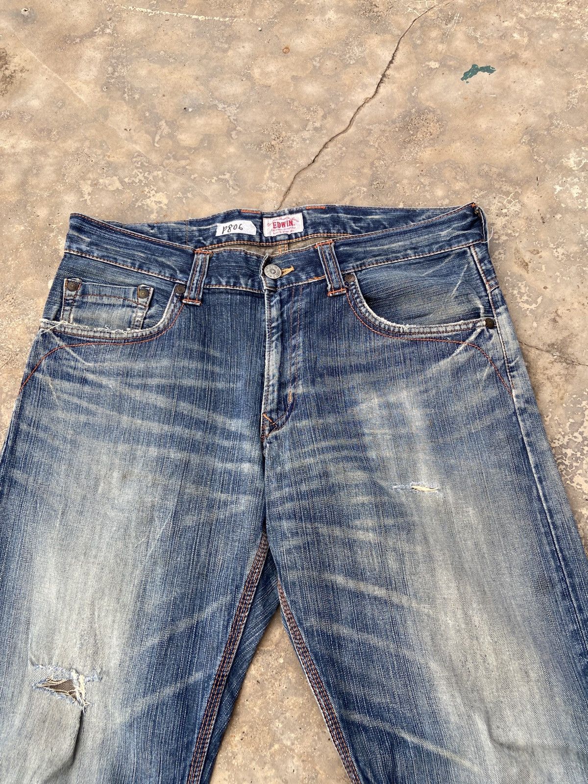 Edwin Edwin Exclusive Vintage Distressed Pant Size US 38 / EU 54 - 3 Thumbnail