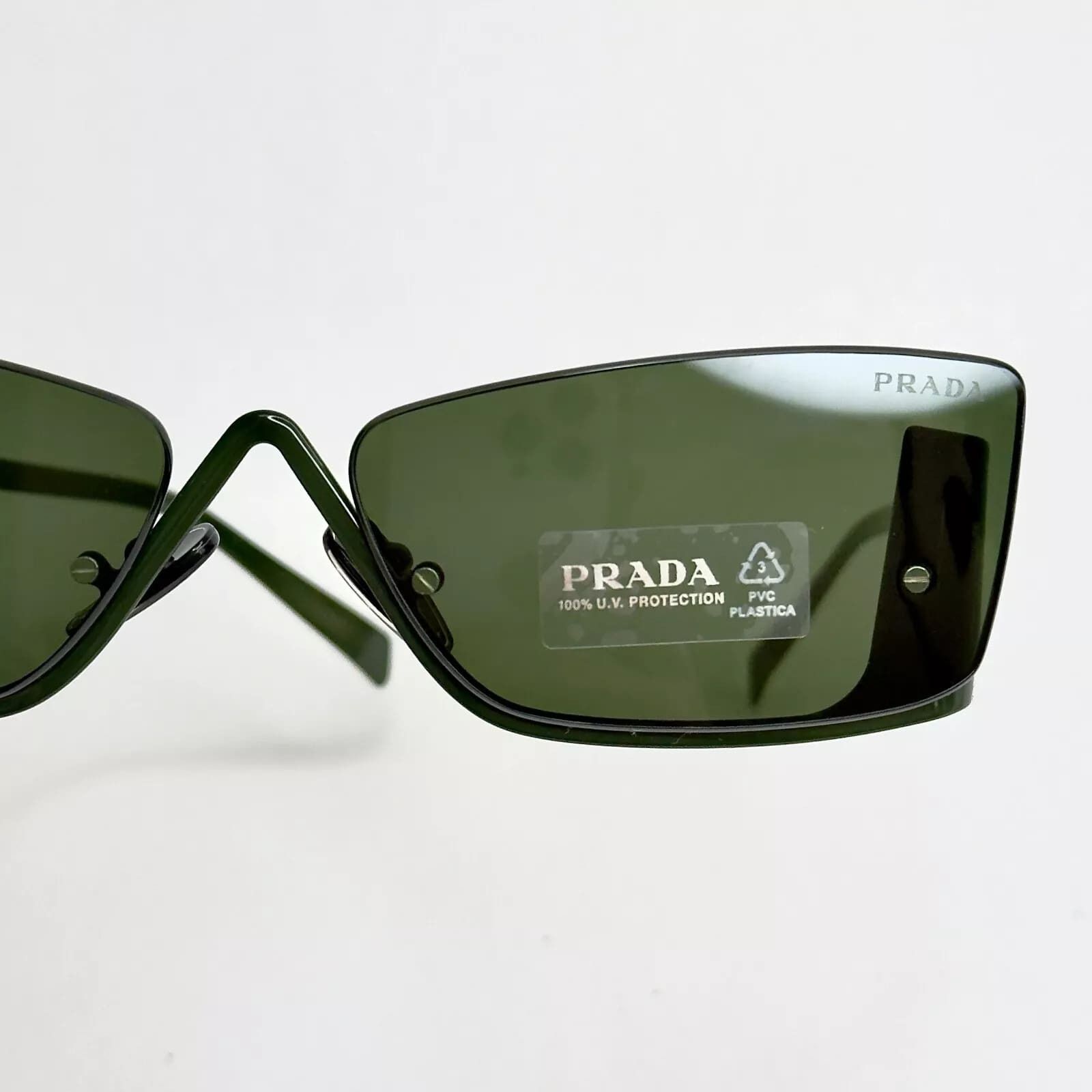 Prada PRADA Runway 59Z Military Green Designer Sunglasses PR59ZS Size ONE SIZE - 9 Thumbnail
