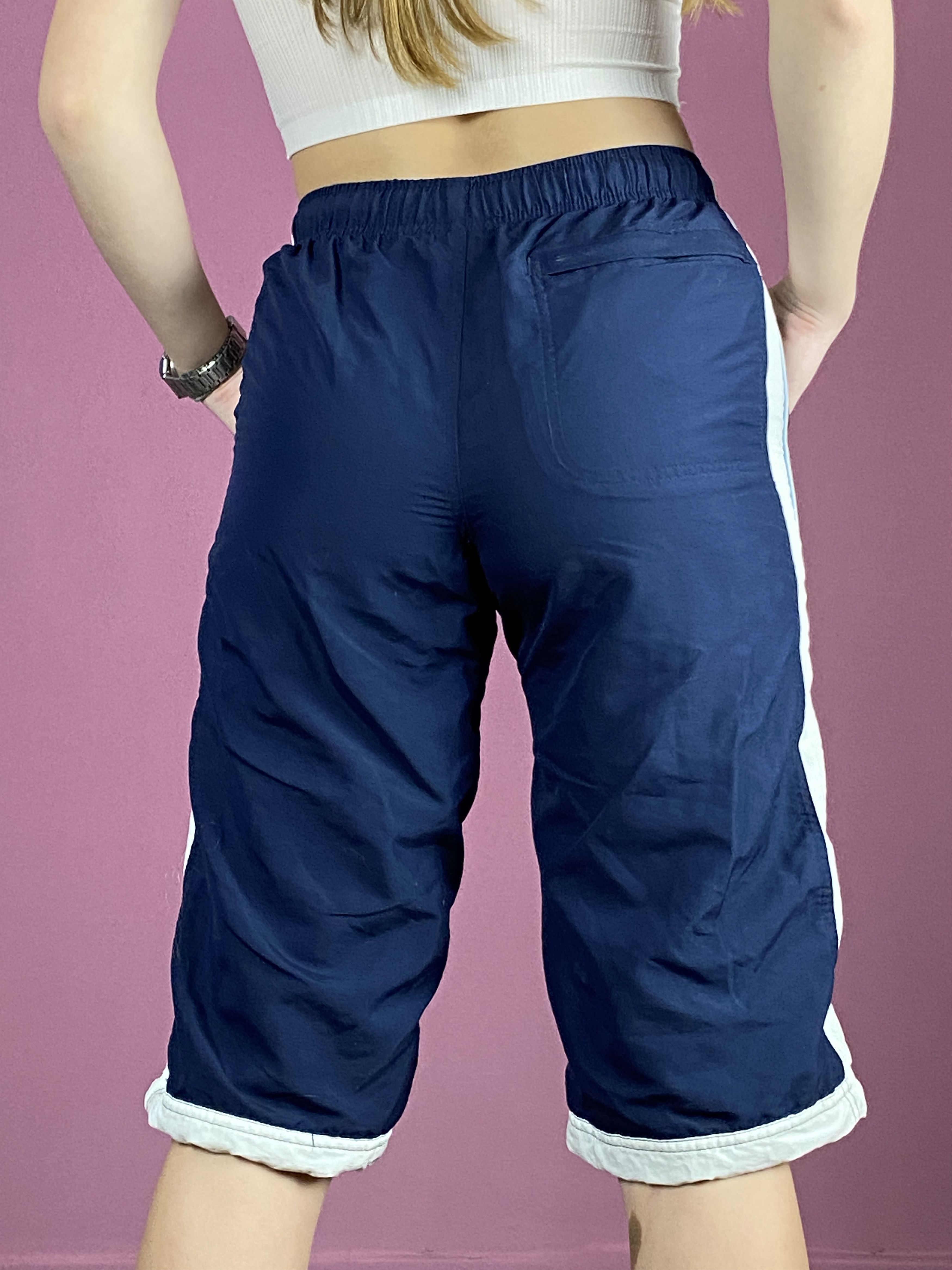Nike × Vintage Nike Vintage Kids Long Track Shorts - 10-12Y / Women's XS Size 24" / US 00 / IT 34 - 3 Thumbnail