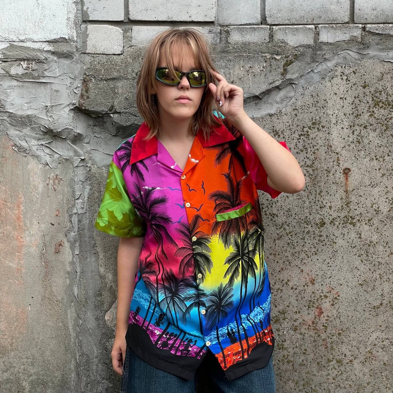 20471120 Vintage Shirt Hawaii Button Up Style USA Summer Y2K 00s Size US L / EU 52-54 / 3 - 1 Thumbnail