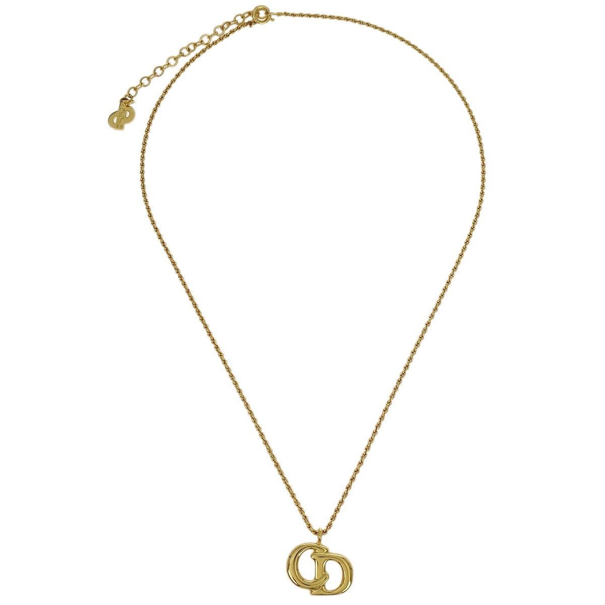 Dior Christian Dior CD Pendant Necklace Gold-plated Size ONE SIZE - 1 Thumbnail