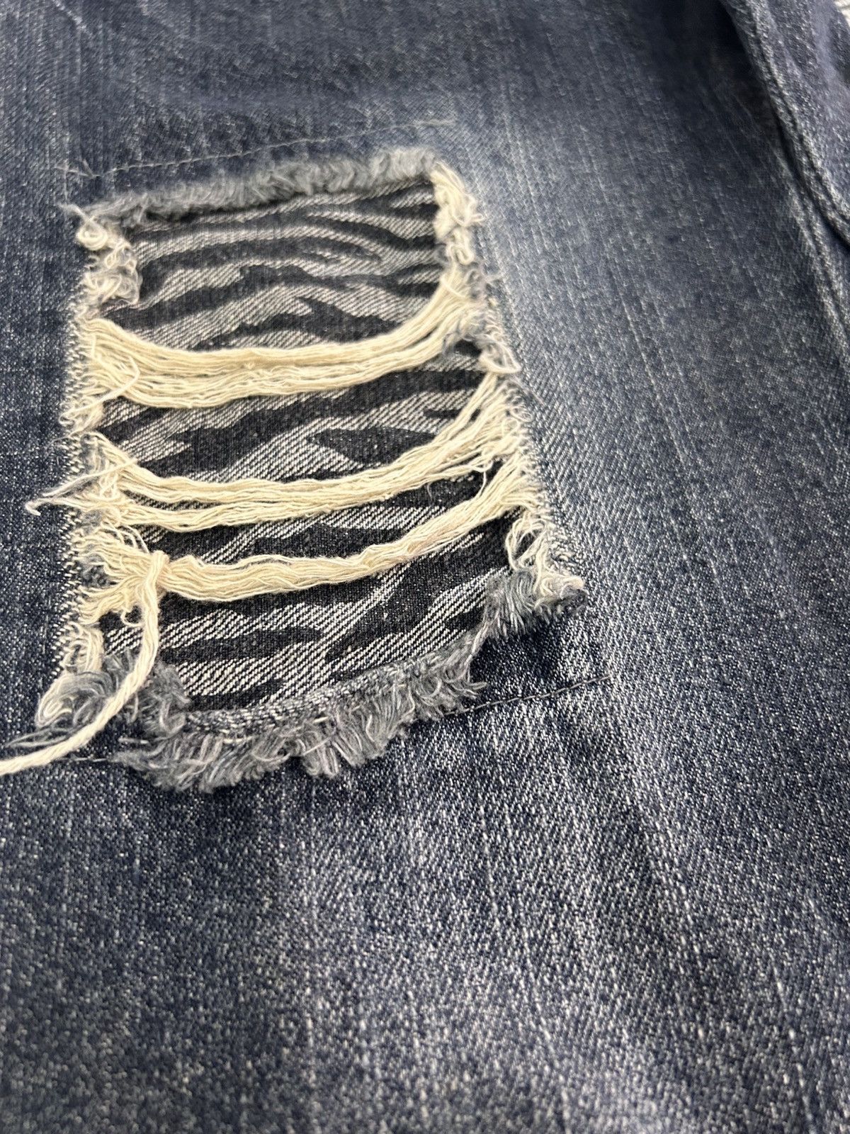 Japanese Brand × Vintage 💥Vintage Japanese Denim Distressed Punk Style Jeans Size US 28 / EU 44 - 13 Thumbnail