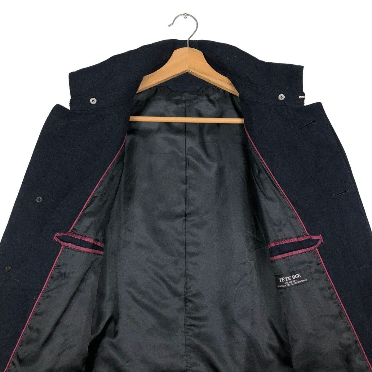 Issey Miyake 🔥VINTAGE BONDAGE DOUBLE COLLAR BIKER JACKET TETE HOMME Size US L / EU 52-54 / 3 - 14 Thumbnail