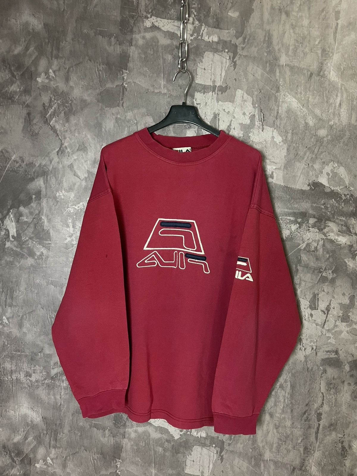 Fila × Vintage 🧨 90’S FILA VINTAGE BIG LOGO BOXY OVERSIZED RETRO SWEATSHIRT Size US L / EU 52-54 / 3 - 1 Thumbnail