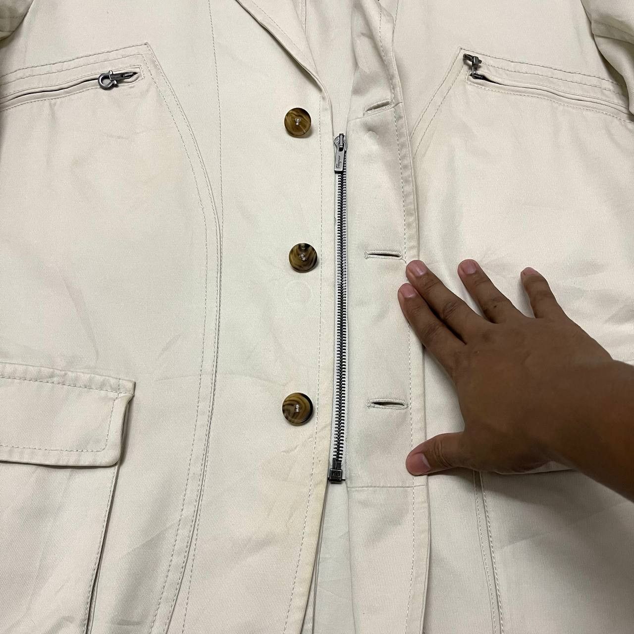 Salvatore Ferragamo Vintage Salvatore Ferragamo Made In Italy Jacket Size US L / EU 52-54 / 3 - 10 Thumbnail