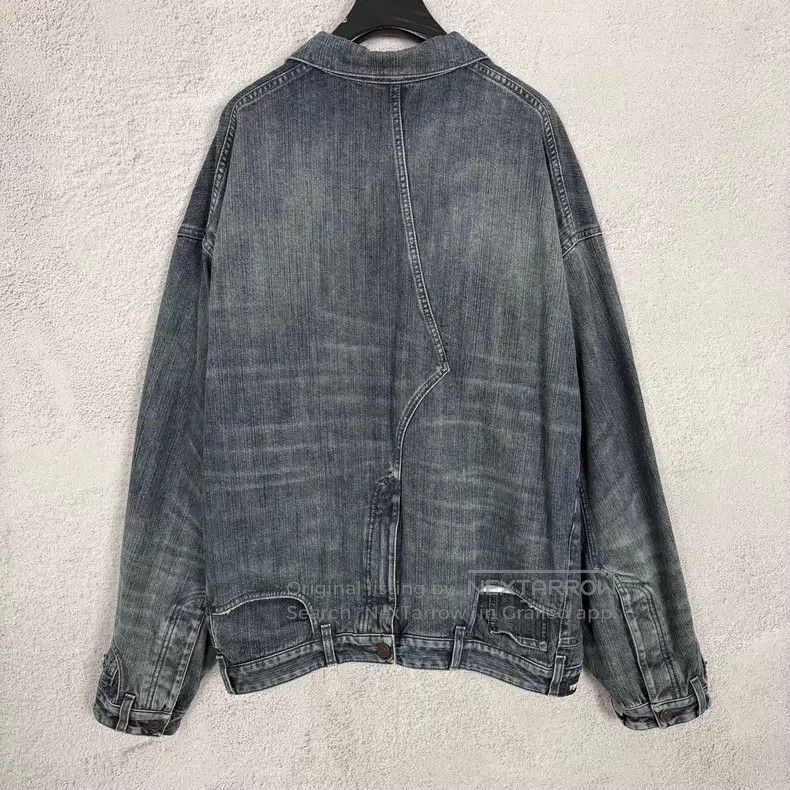 Balenciaga Balenciaga Reversed Patchwork Denim Jacket Size US XS / EU 42 / 0 - 2 Thumbnail