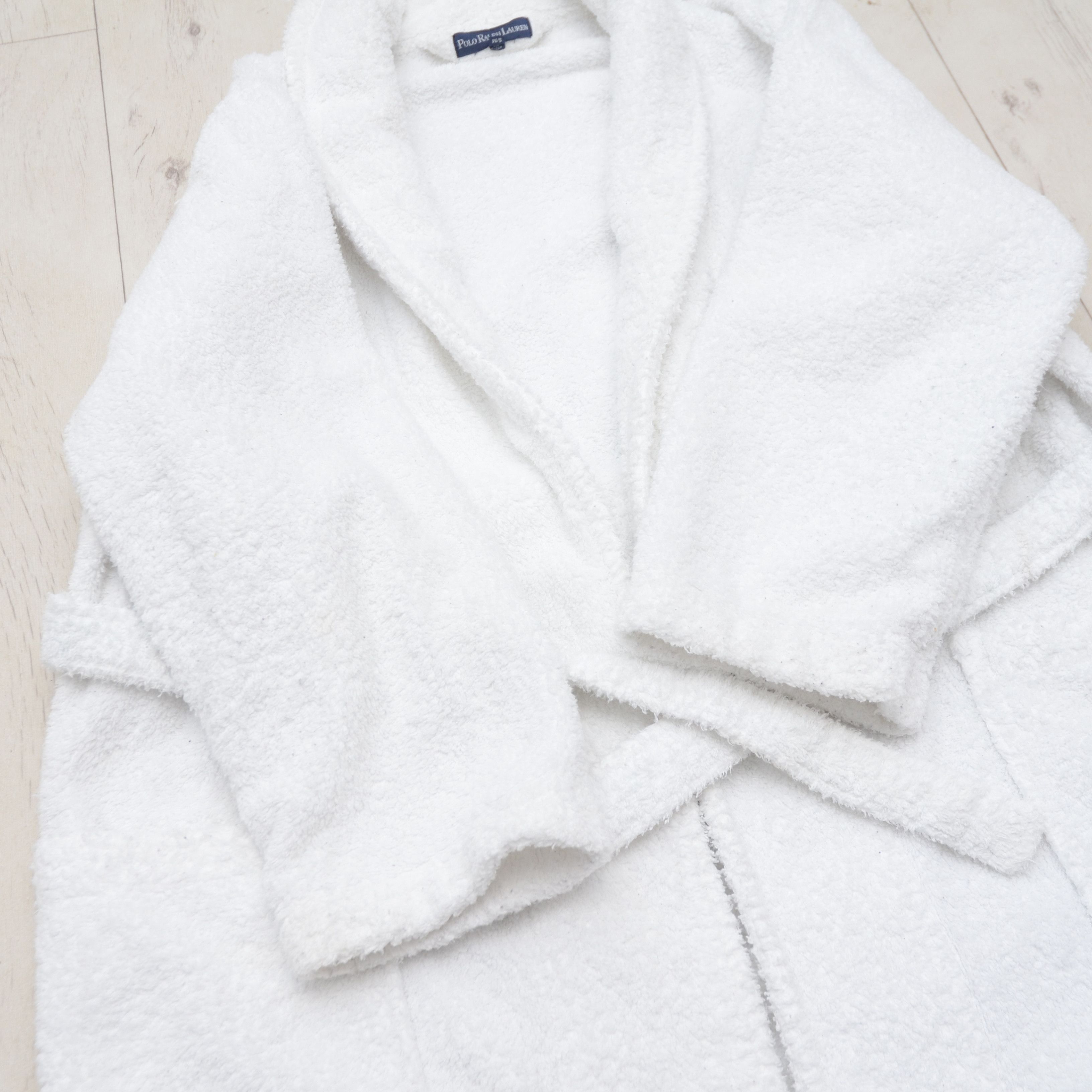 Polo Ralph Lauren × Ralph Lauren × Vintage Polo Ralph Lauren Unisex Robe Bathrobe S/M Big Pony Logo Size ONE SIZE - 9 Thumbnail