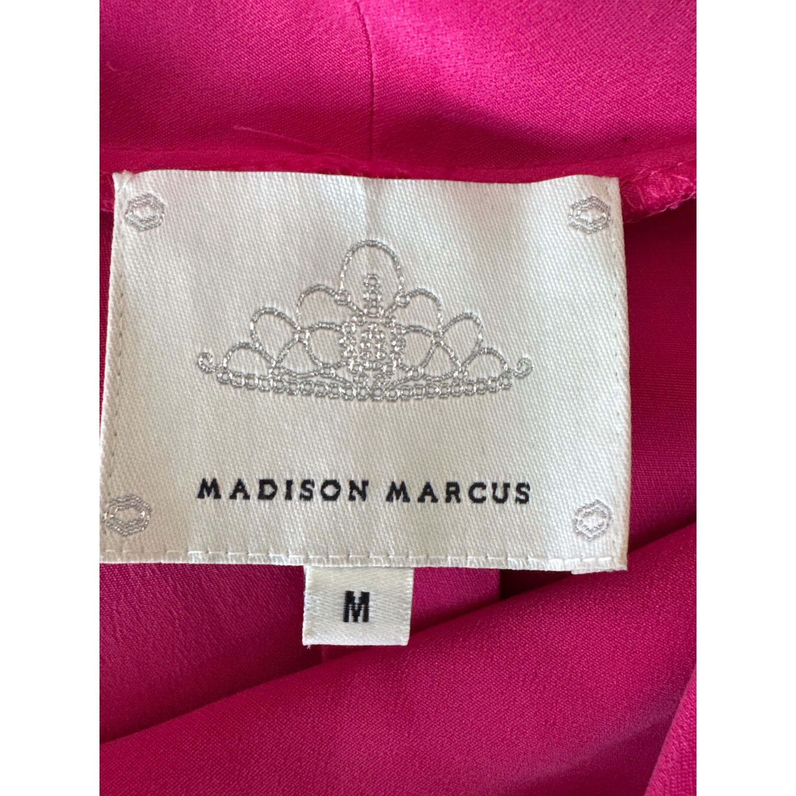 Other MADISON MARCUS Silk Fuchsia Draped Pleated Cowl Neck Blouse Size M / US 6-8 / IT 42-44 - 9 Thumbnail