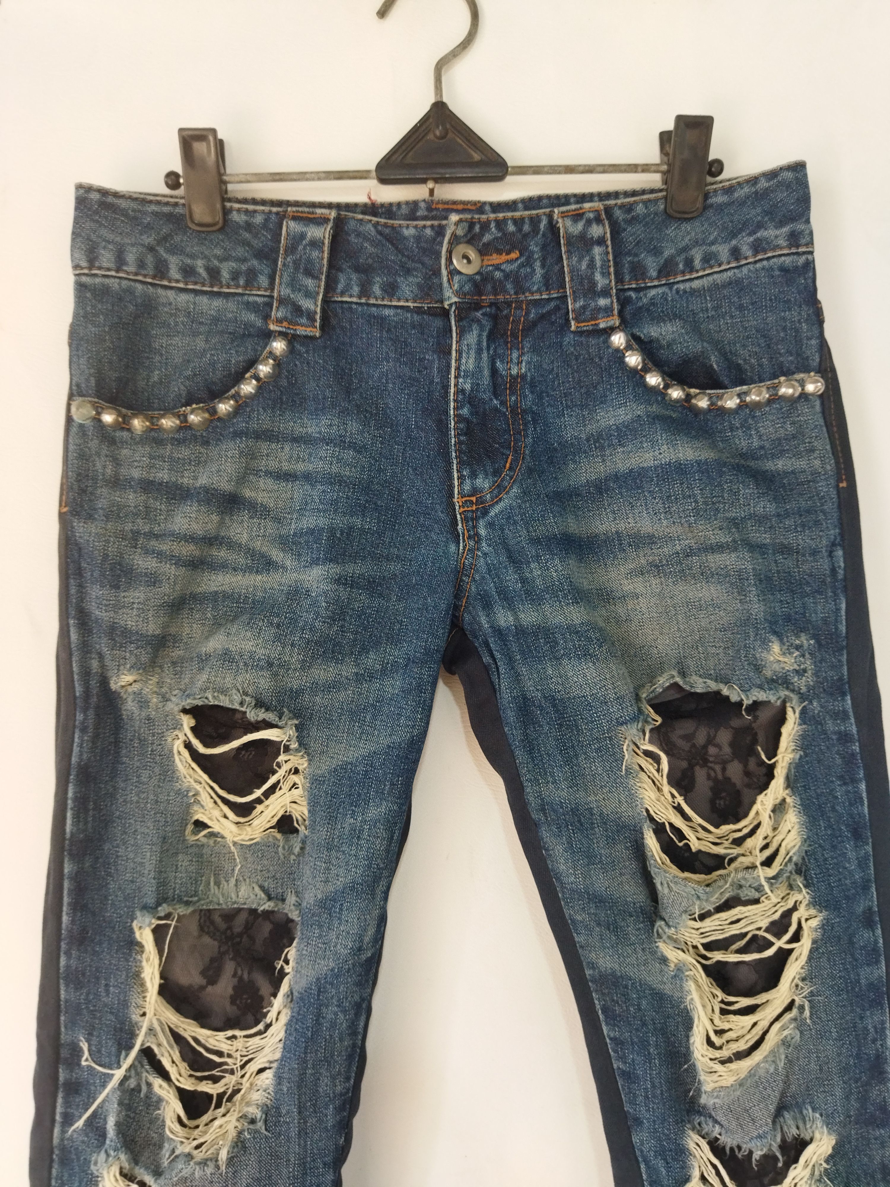 Japanese Brand Algonquin Distressed Denim Jeans – Japanese Archive Style Size 30" / US 8 / IT 44 - 2 Thumbnail