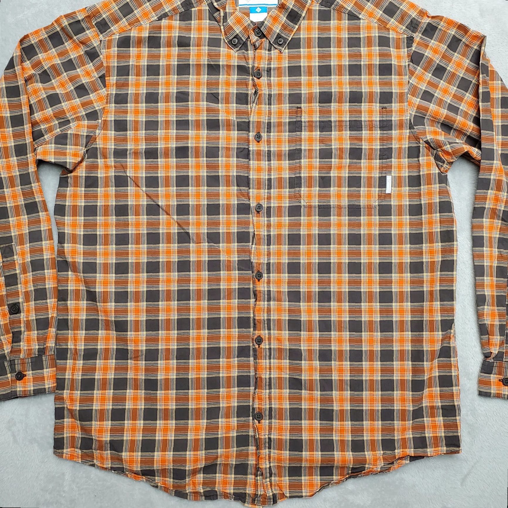 Vintage Columbia Shirt Men XL Brown Plaid Button Long Sleeve 100% Cotton Casual Size US XL / EU 56 / 4 - 3 Thumbnail