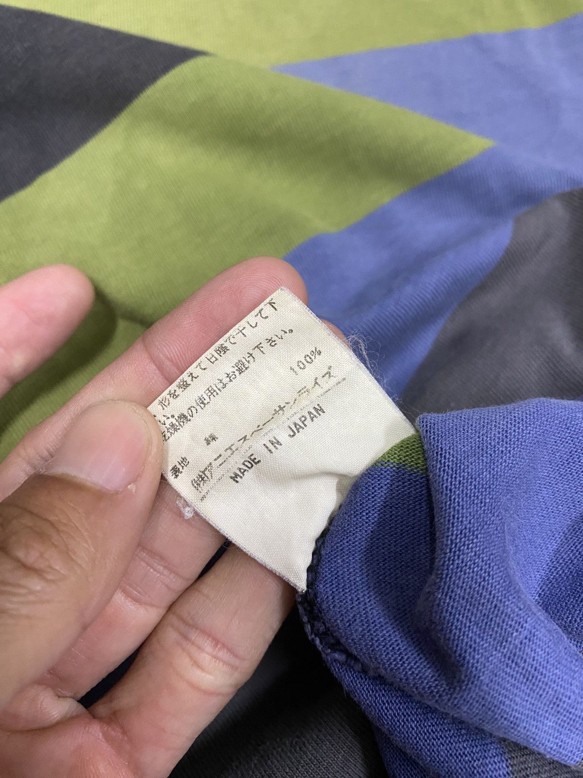 Japanese Brand × Vintage × agnes b. VINTAGE AGNES B. HOMME PARIS MULTICOLOUR 3Q RARE TEE Size M / US 6-8 / IT 42-44 - 5 Thumbnail