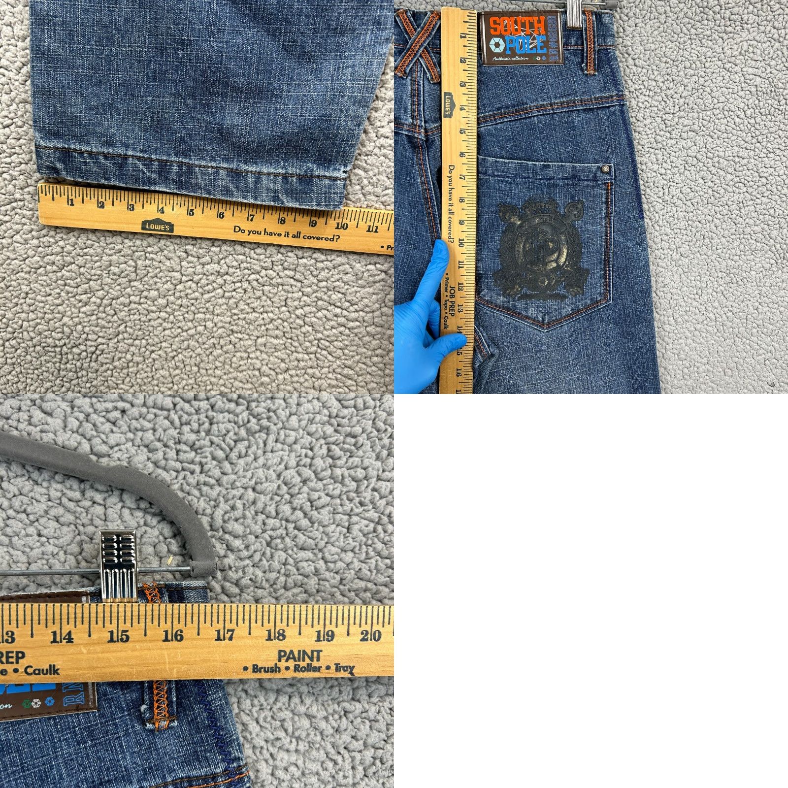 Southpole VINTAGE Southpole Jeans Men’s 34x30 Blue Wide-Leg 90s Hip Hop Skater Denim 5-Pocket Baggy Brand: Southpole (Mens) Jeans Size US 34 / EU 50 - 9 Thumbnail