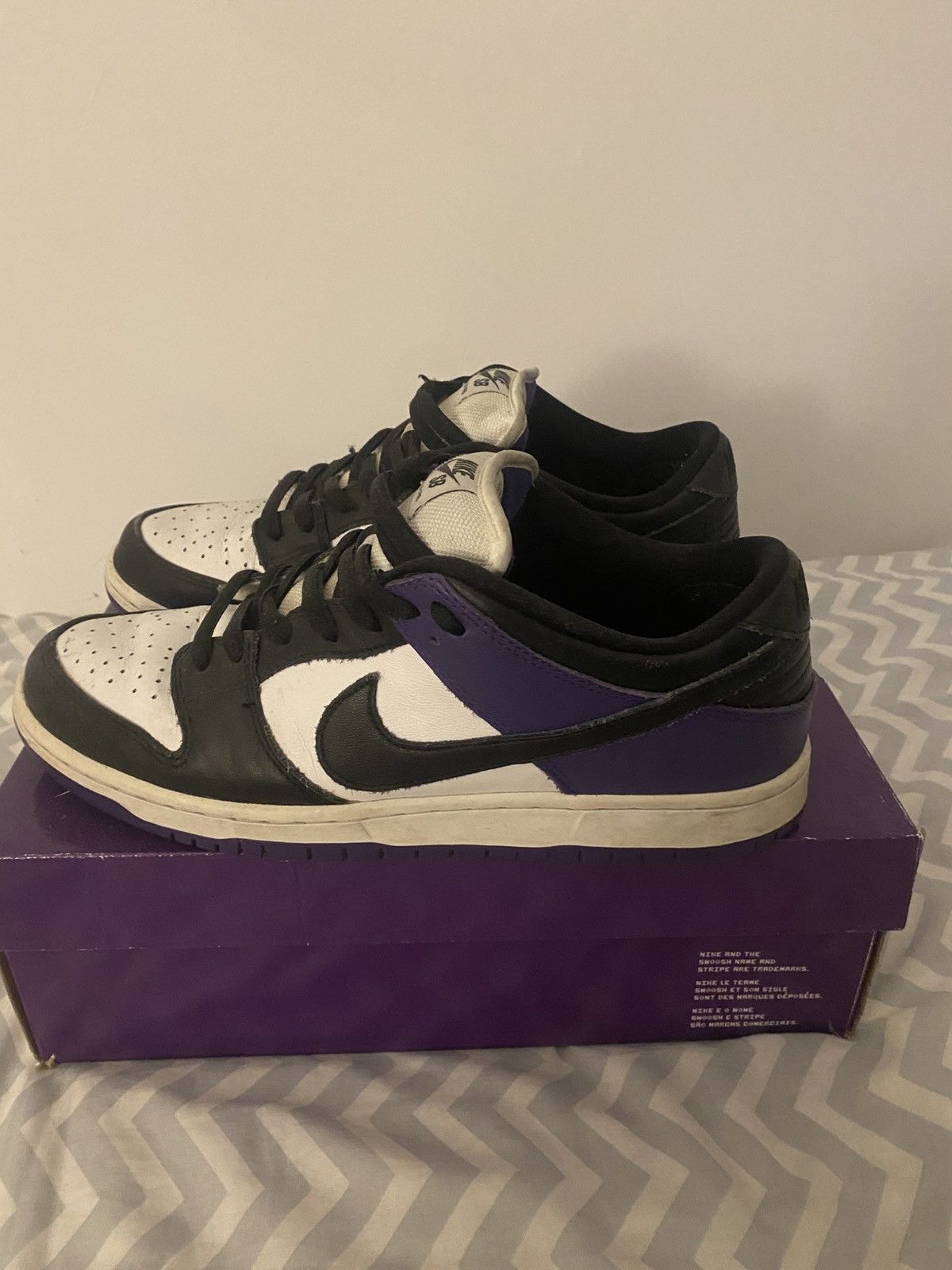 Nike Nike SB dunk low court purple Size US 10.5 / EU 43-44 - 1 Thumbnail