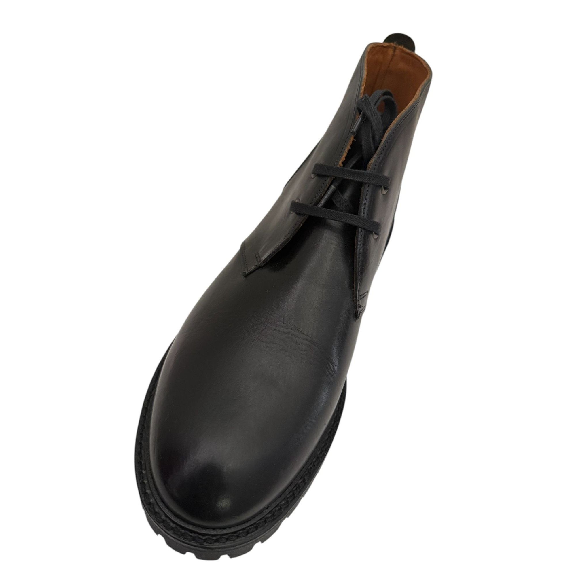 Allen Edmonds Allen Edmonds Mens Black Leather Chandler Lug Sole Chukka Bo Size US 9.5 / EU 42-43 - 7 Thumbnail